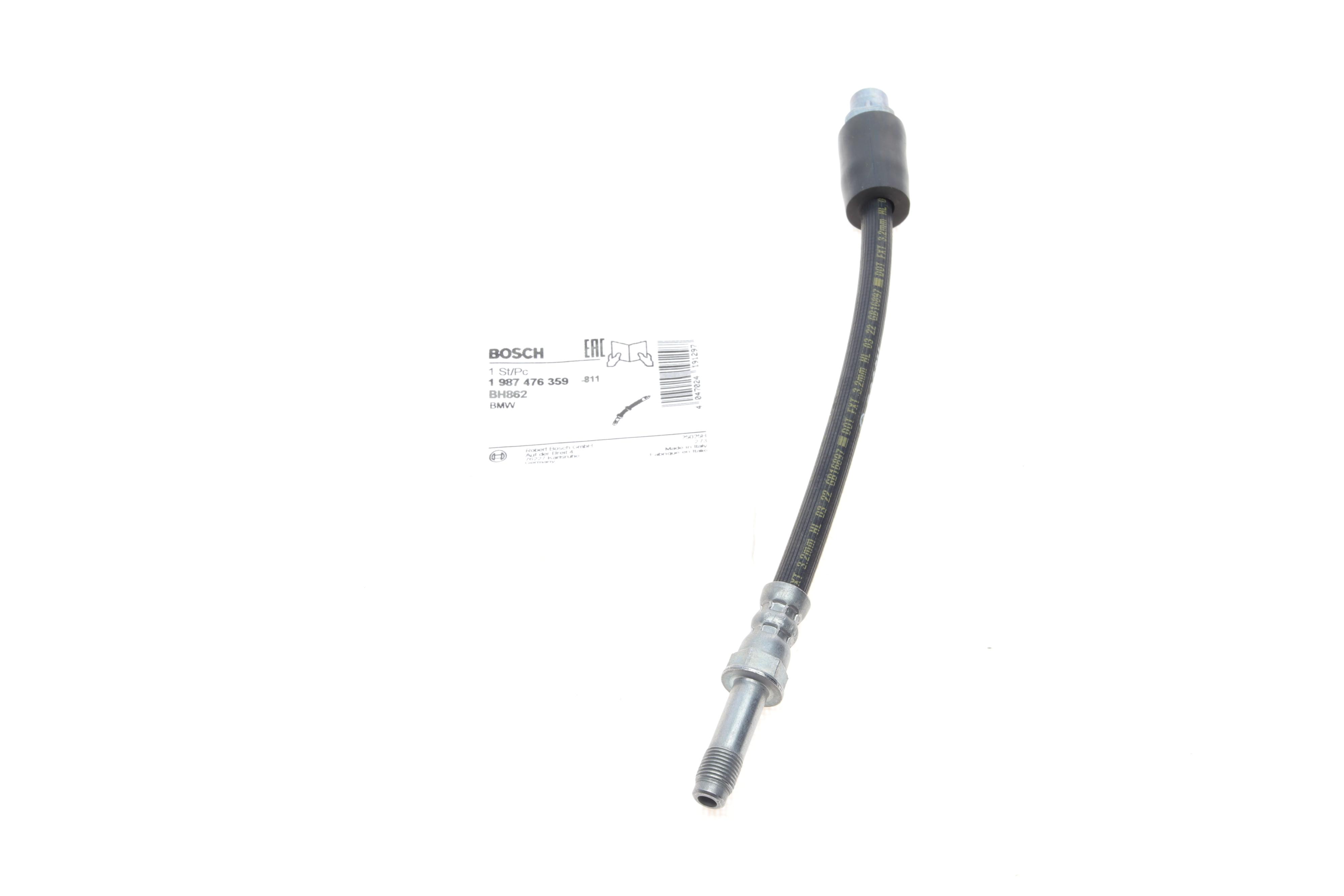 Шланг гальмівний (задній) BMW 3 (E90/F30/F80)/X1 (E84) 04-19 (L=221mm) N20/N43/N44/N46/N52/N55