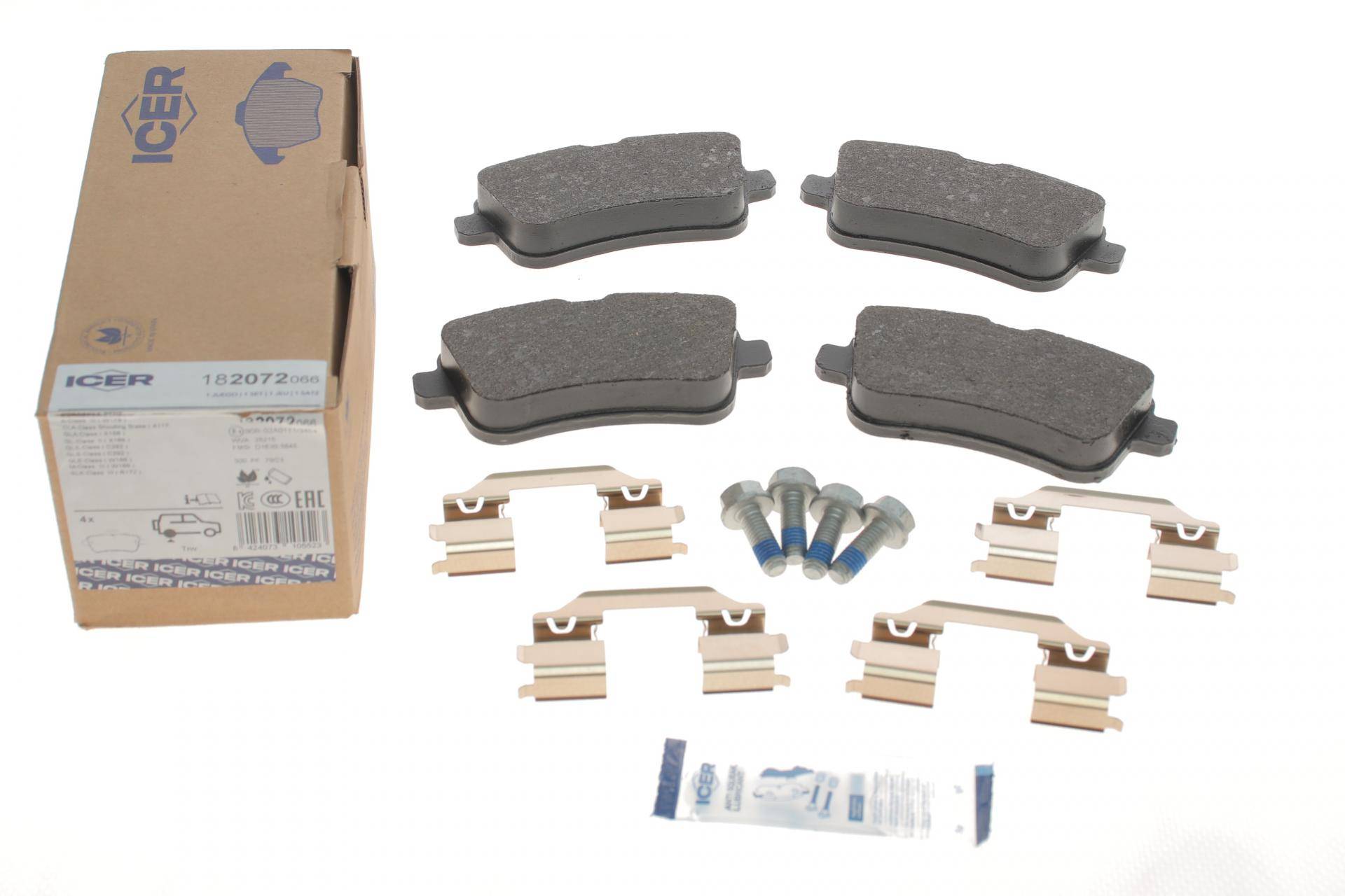 Колодки гальмівні (задні) MB ML/GLE-class (W166) 11-18/GL/GLS-class (X166) 12-/A-class (W176) 13-18