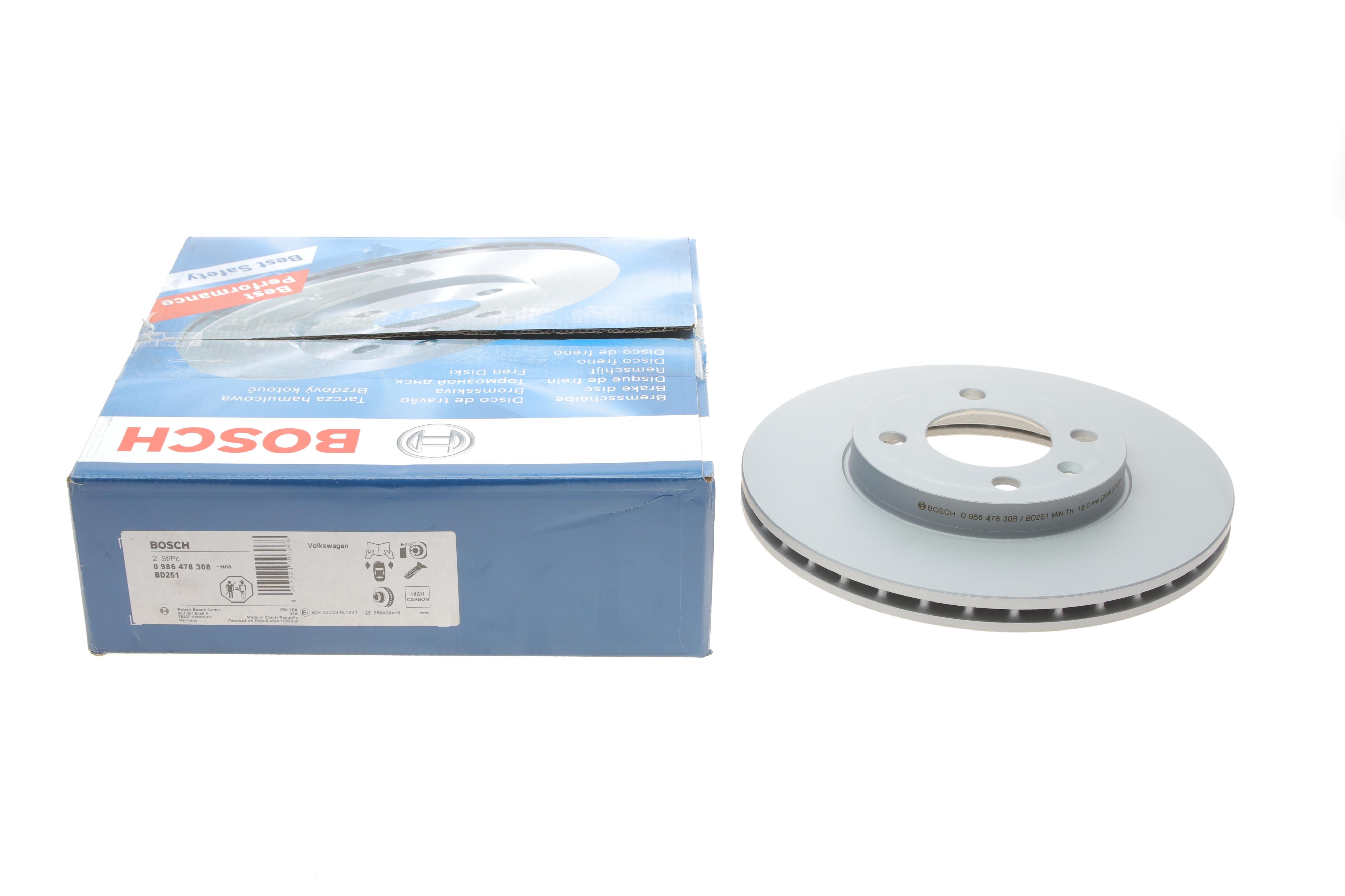 Диск гальмівний (передній) Golf/Passat 87-02 (256x20) (з покр.) (вент) (заміна для 0 986 479 853)