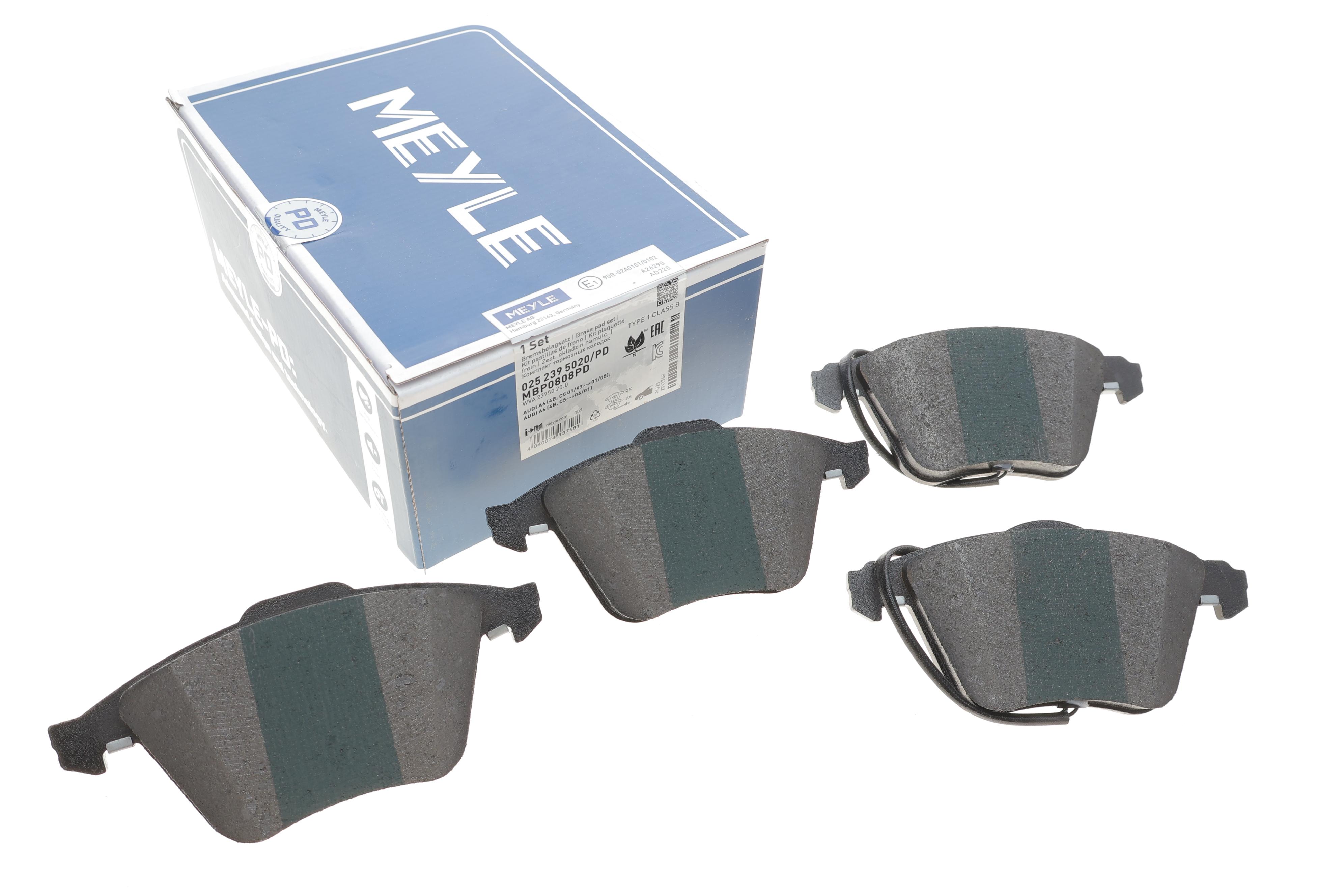 Колодки гальмівні (передні) Audi A4/A6/A8 02- (з датчиками) (Ate-Teves)