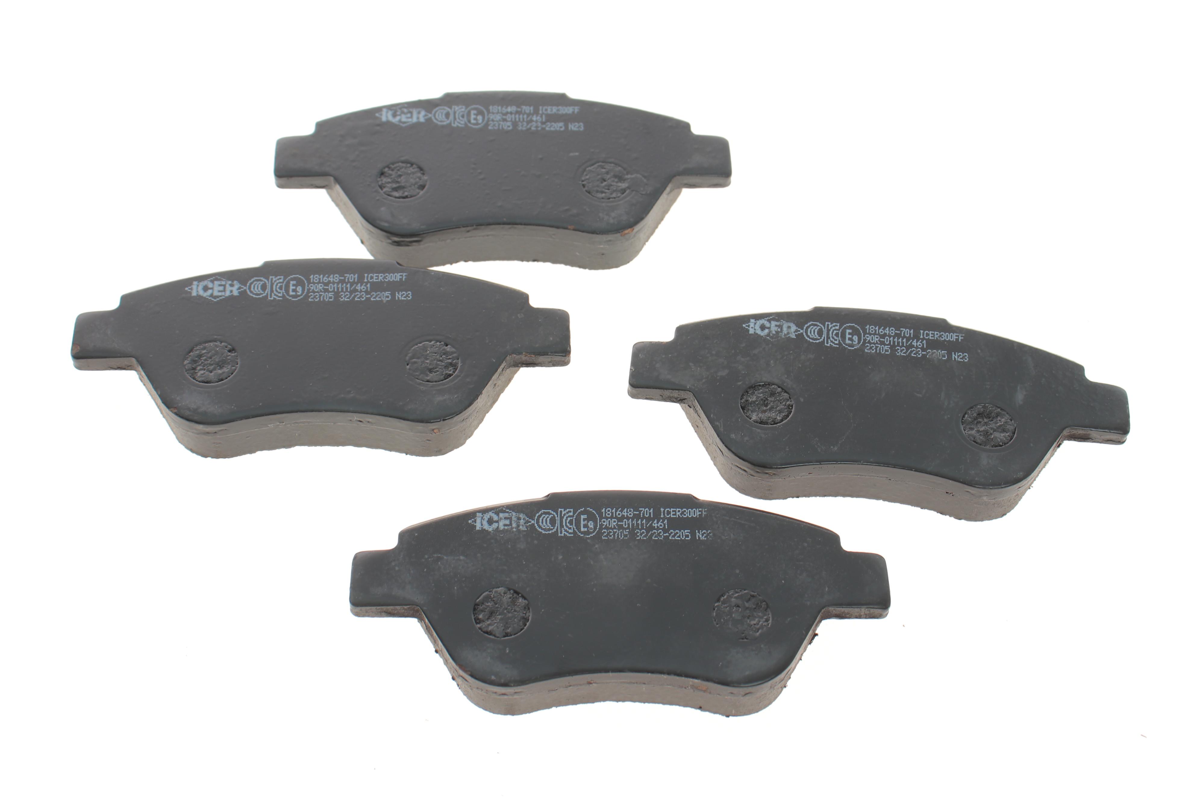 Колодки гальмівні (передні) Fiat Doblo 00-/Panda 03-/500 II 07-/Lancia Musa 04-12