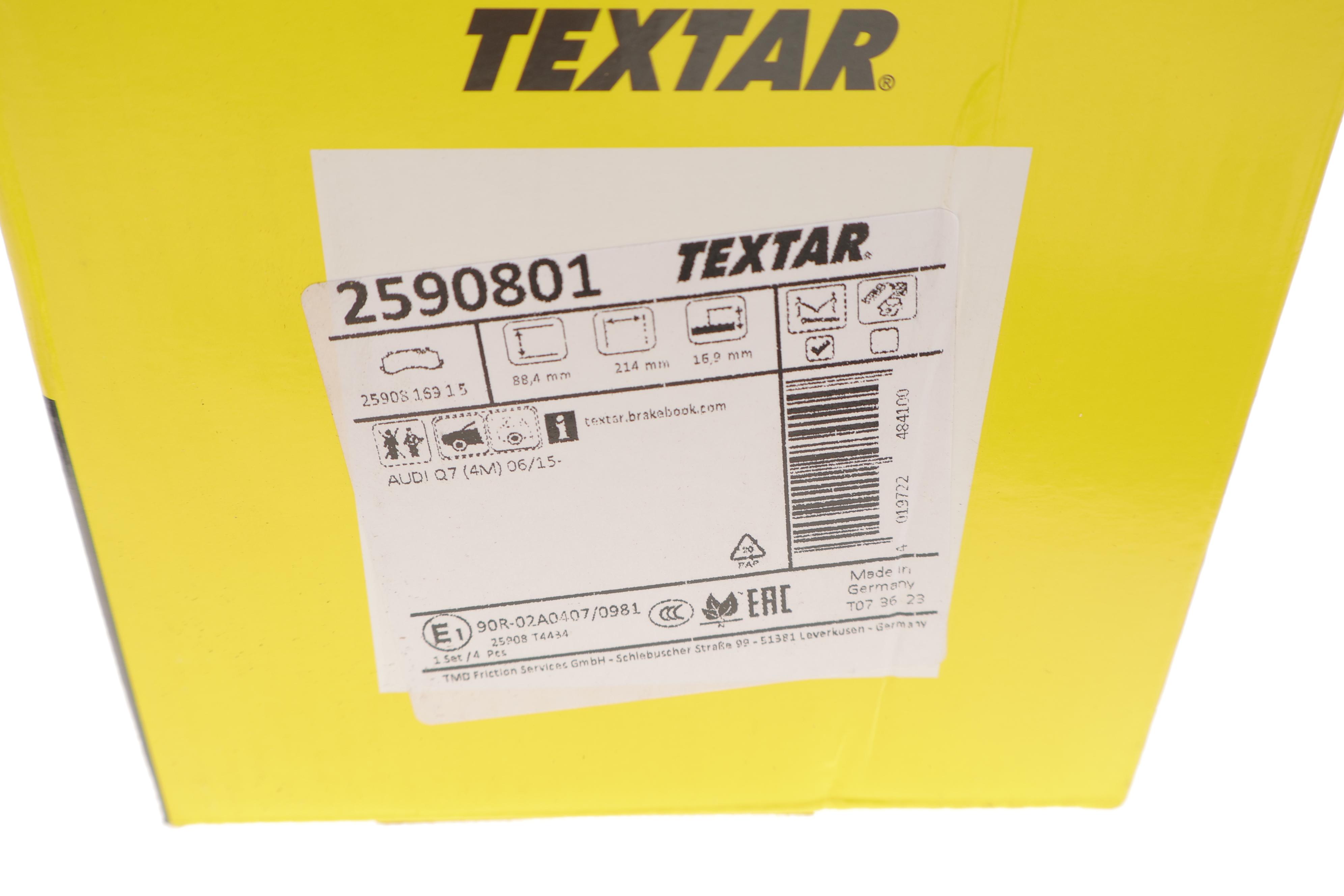 Колодки гальмівні (передні) Audi A6/A7/A8/Q7/Q8/VW Touareg 16- (Akebono) Q+