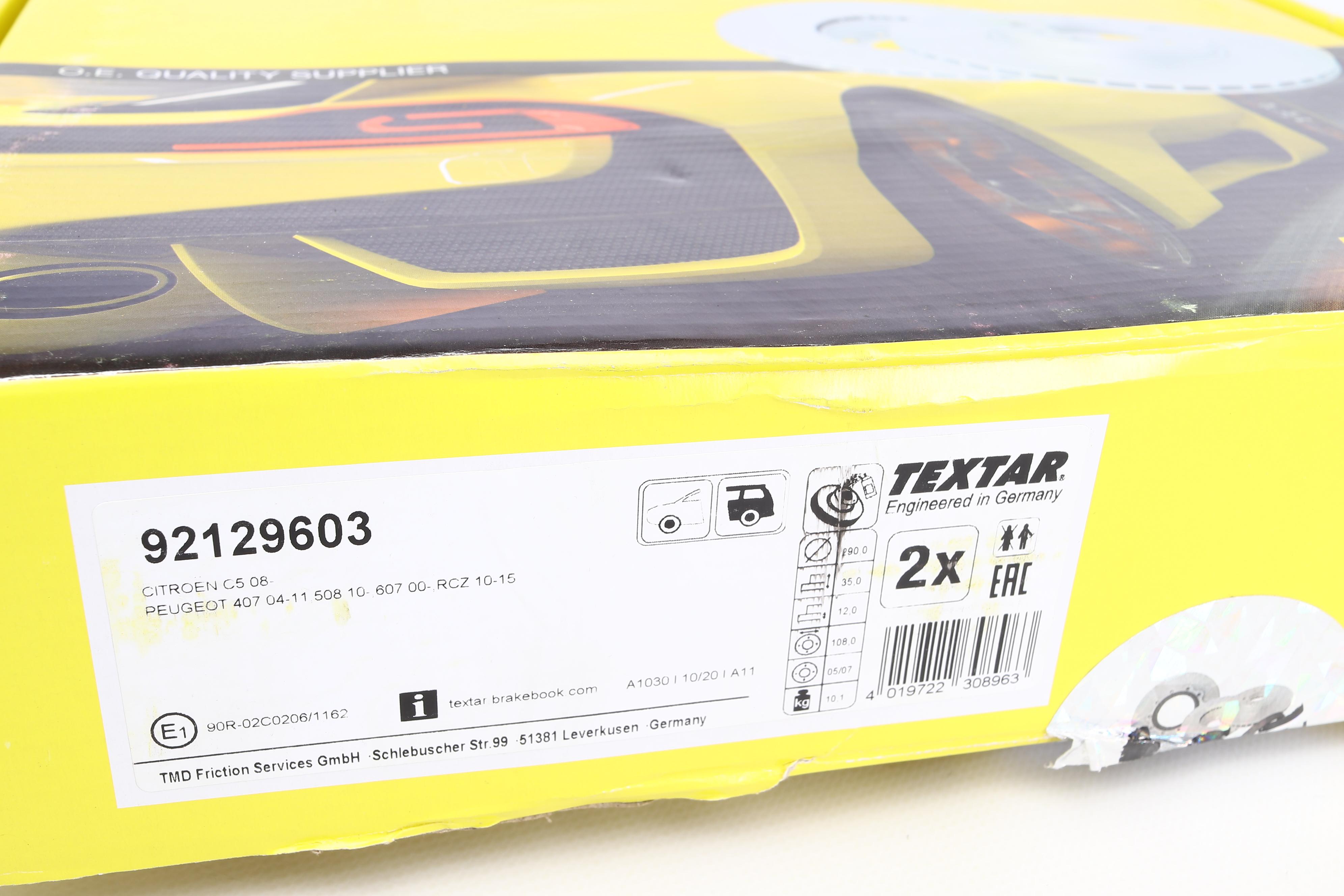 Диск гальмівний (задній) Citroen C5 08-/ Peugeot 508 11- (290x12) PRO