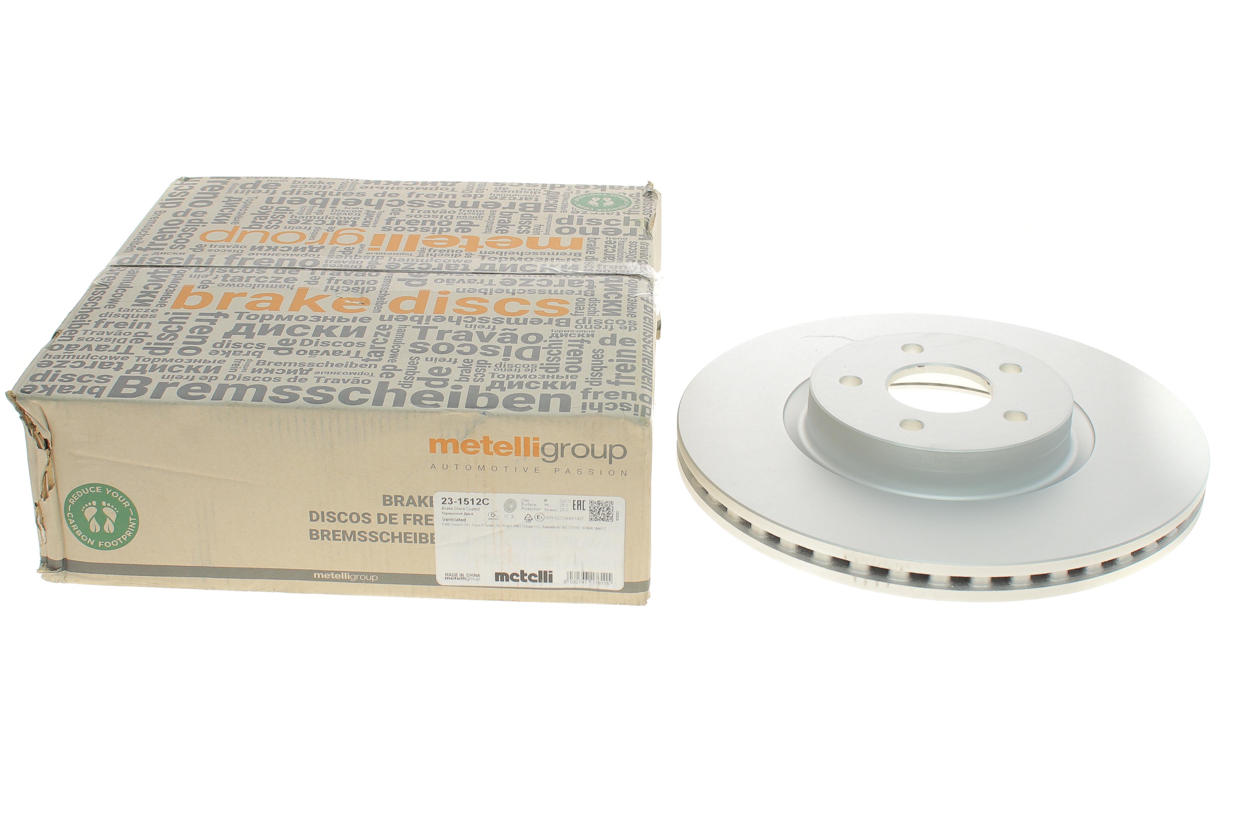 Диск гальмівний (передній) Ford Focus/ Kuga II 07-/Connect 13- (320x25)