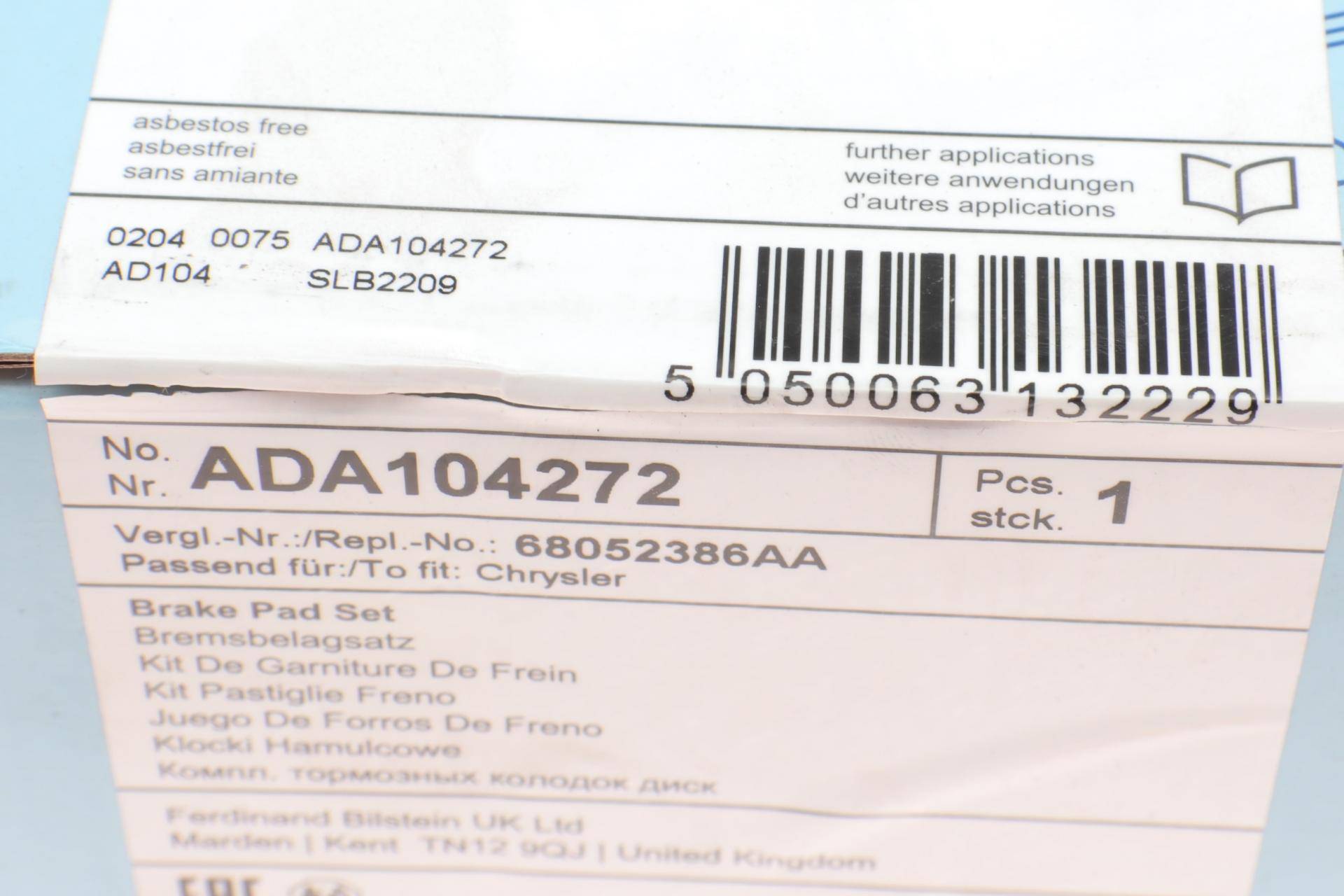 Колодки гальмівні (задні) Jeep Grand Cherokee 3.0 CRD/3.6-5.7 10-