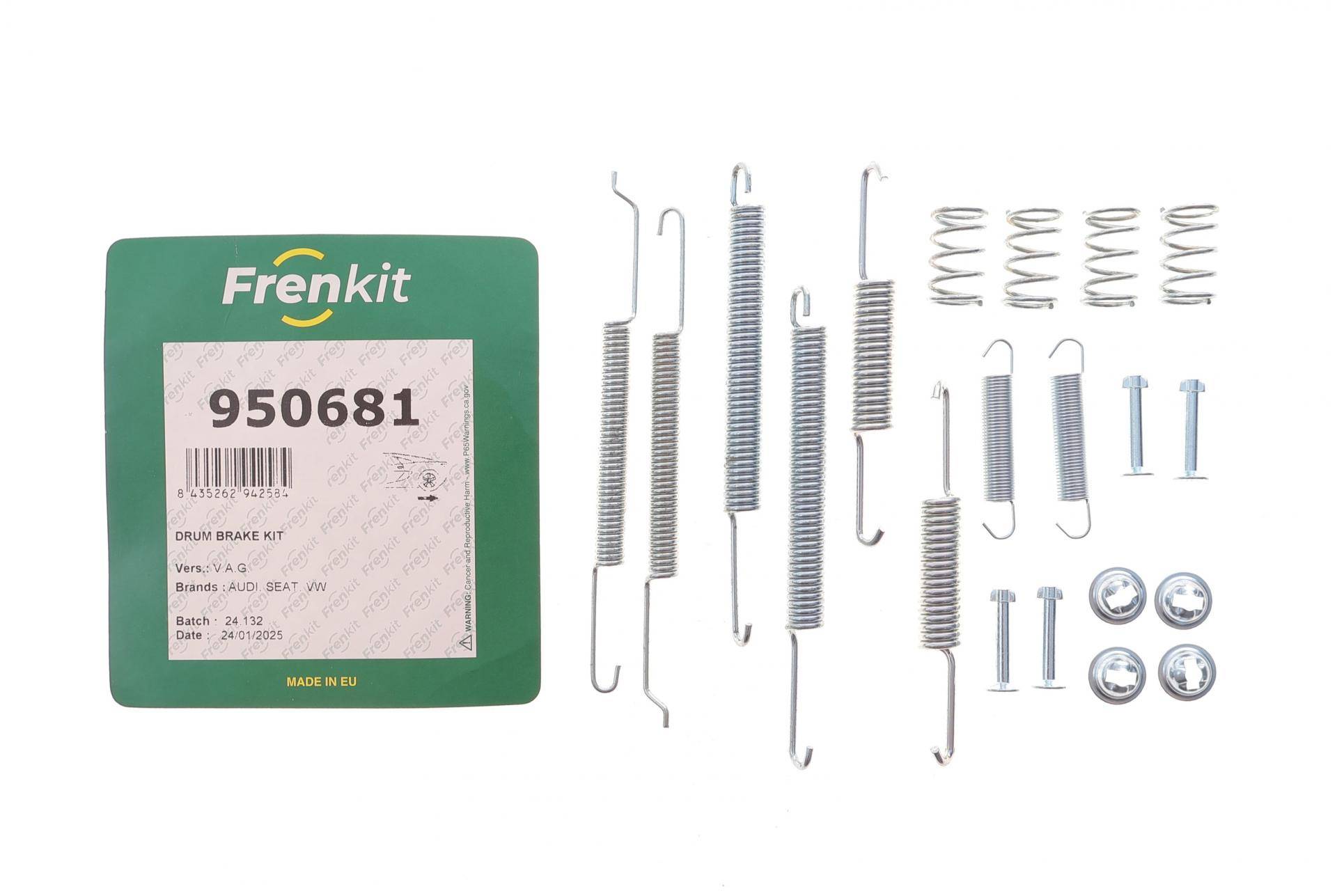 Комплект пружинок колодок ручника VW Caddy II 95-04 /Golf II 88-04 (VAG)