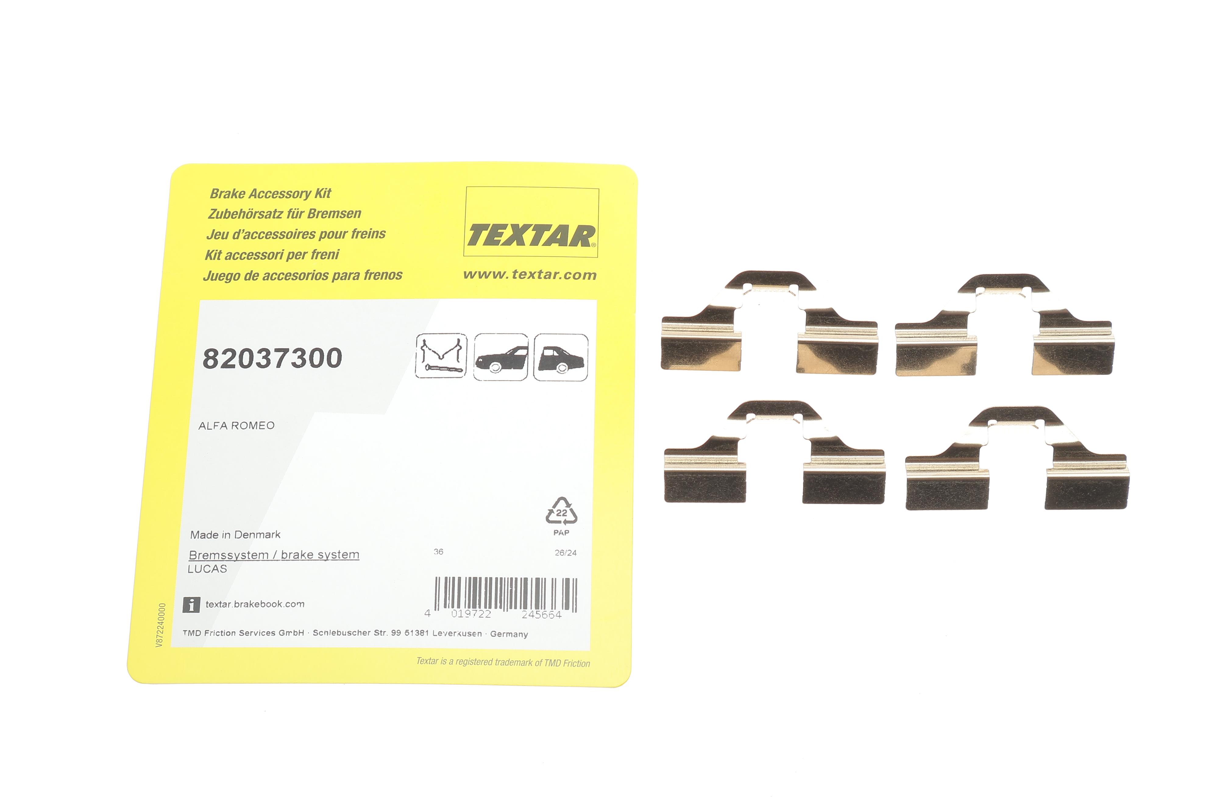 Планка супорта (переднього/заднього) прижимна (к-кт) Peugeot Partner 1.4-2.0HDi 00- (TRW/Lucas)