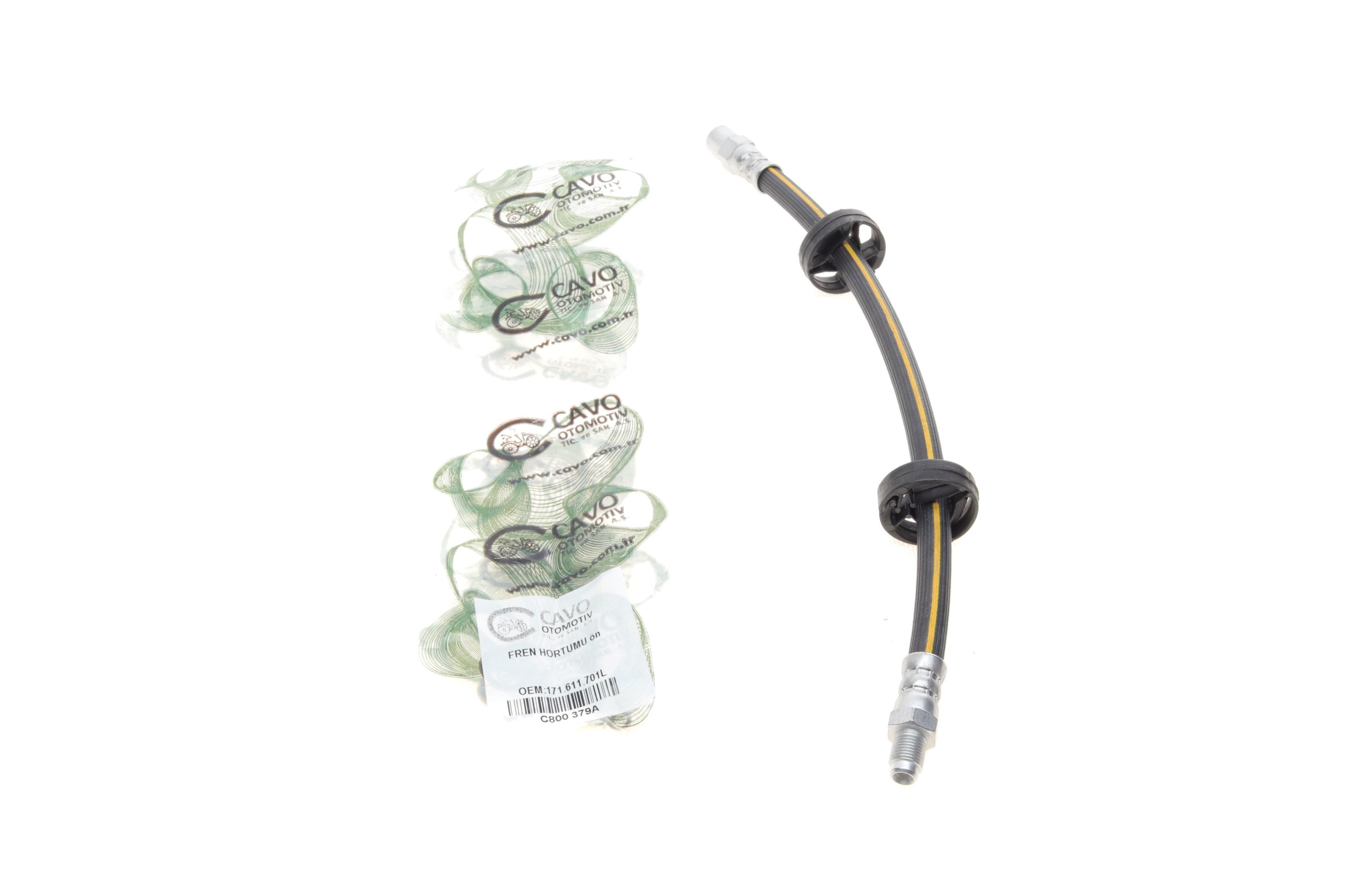 Шланг гальмівний (передній) VW Caddy I/Golf I 1.6 D -92