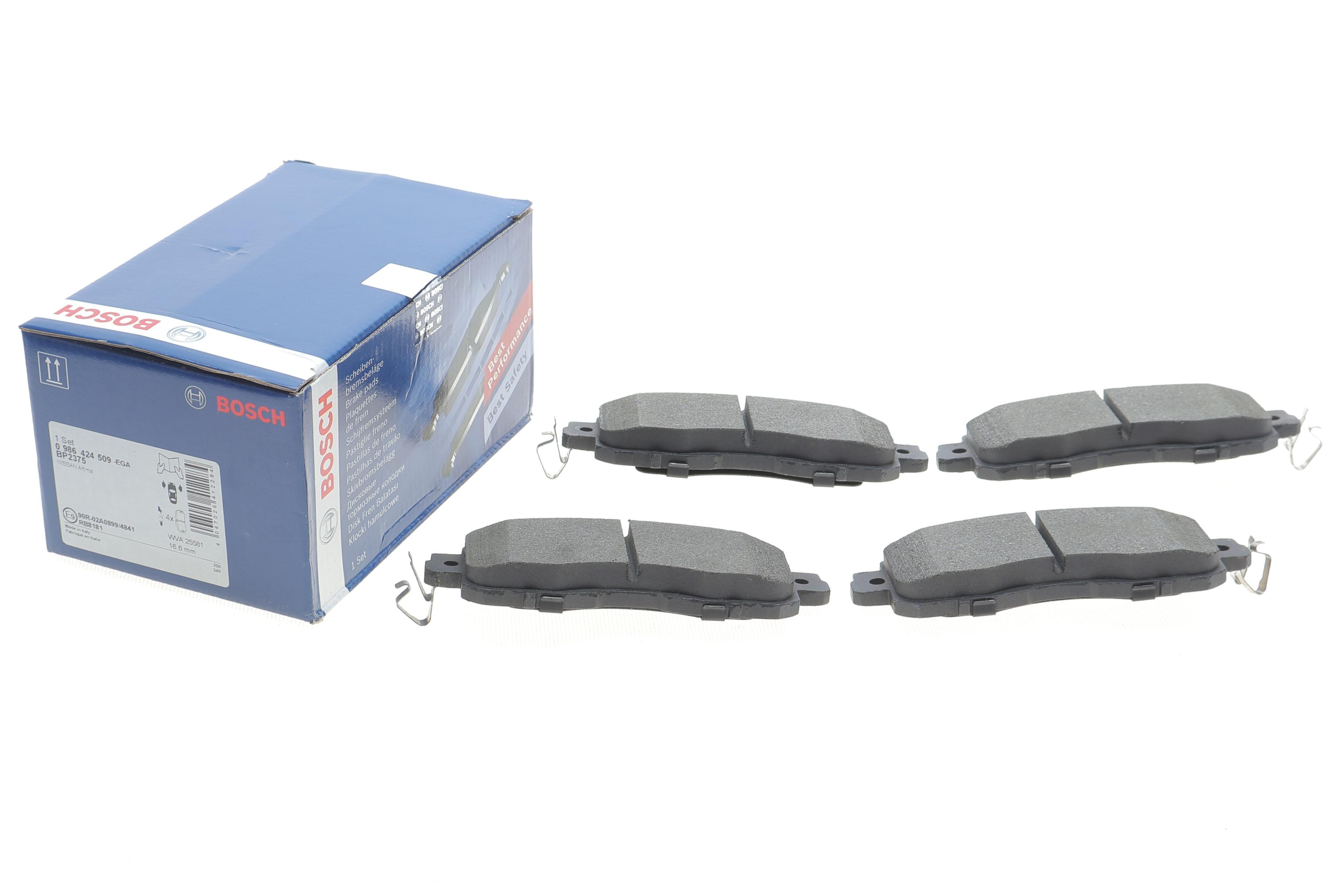 Колодки гальмівні (передні) Nissan Leaf 14-/Altima III 13-