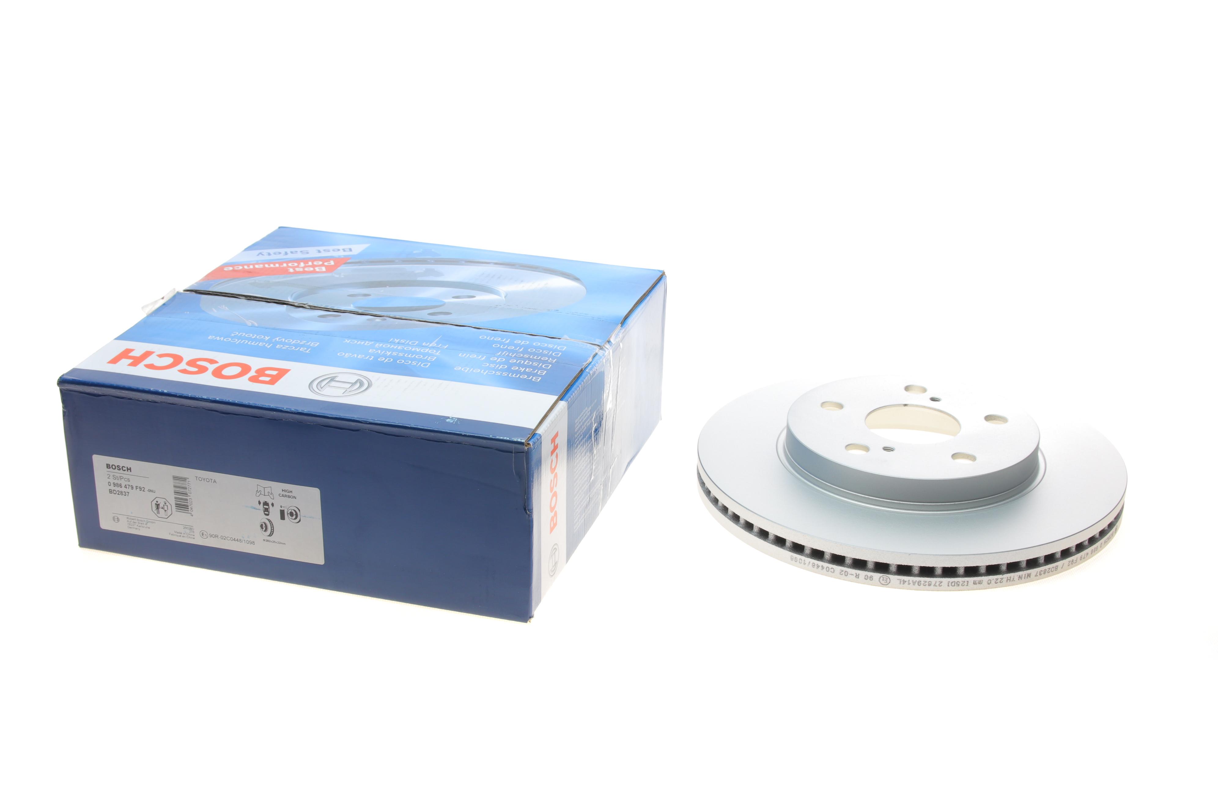 Диск гальмівний (передній) Toyota Corolla 18- (282x25)