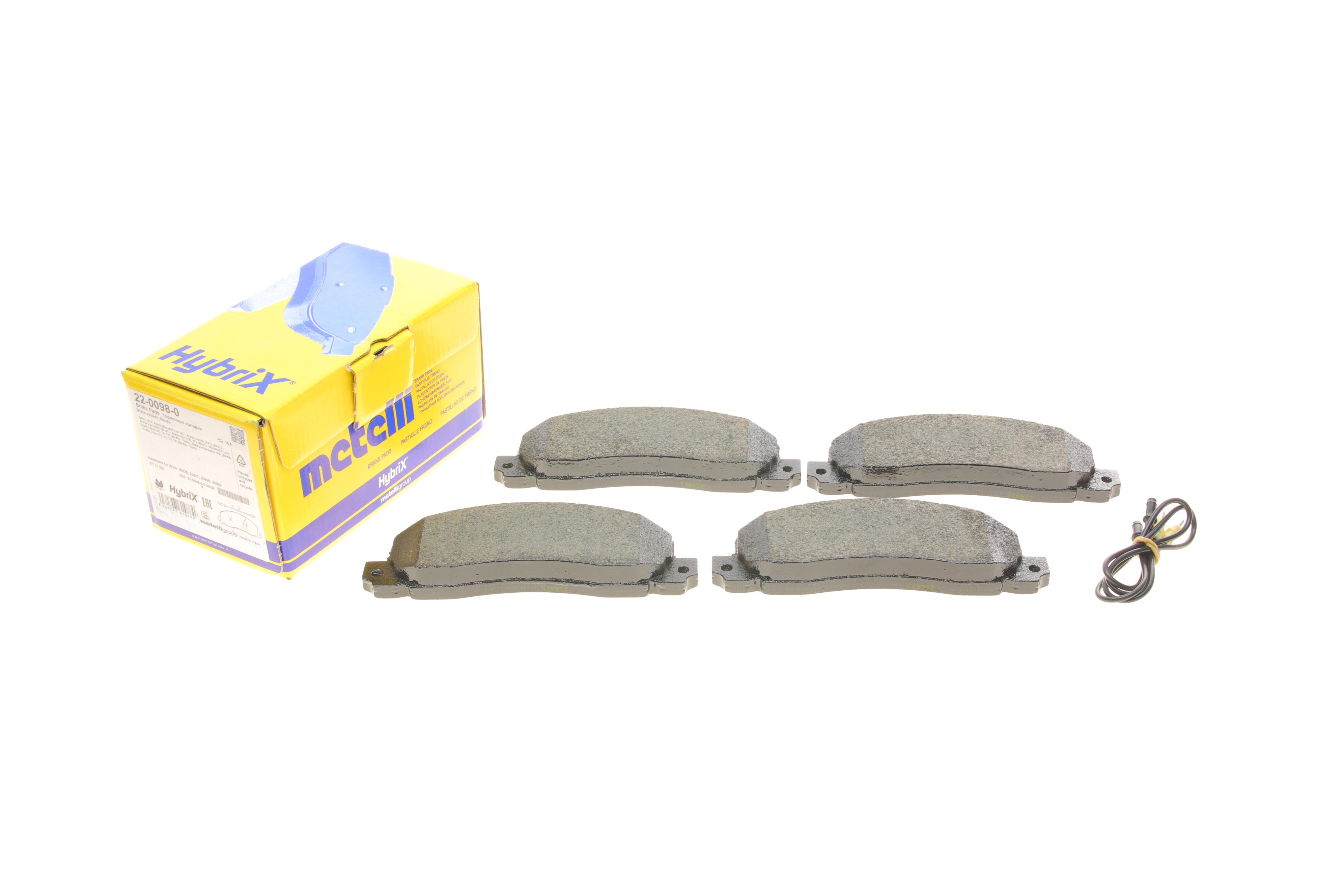 Колодки гальмівні (передні) Renault Trafic 80-01/Opel Arena 97-01 (+датчик)