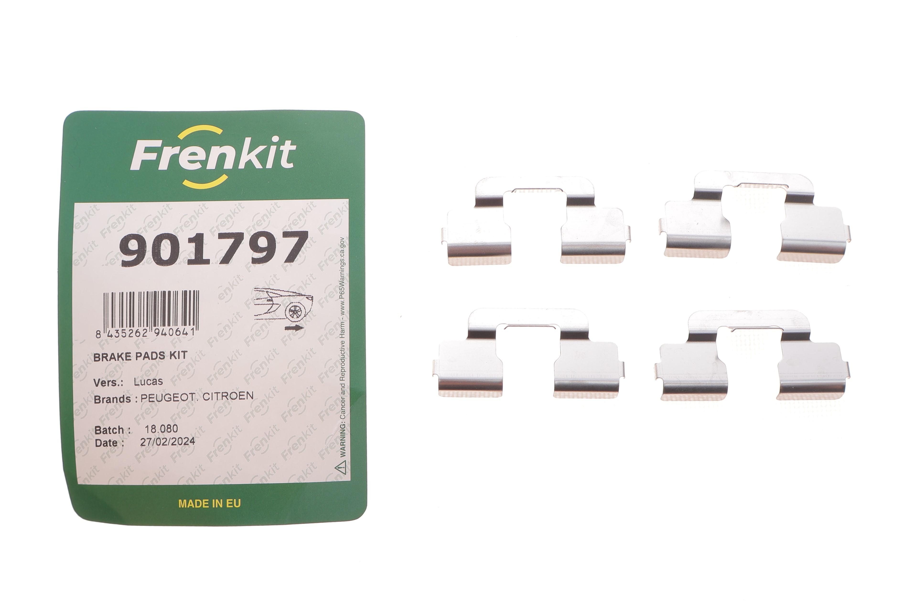 Планка супорта (заднього) прижимна (к-кт) Citroen C4 II/Peugeot 3008/5008 09- (Lucas)