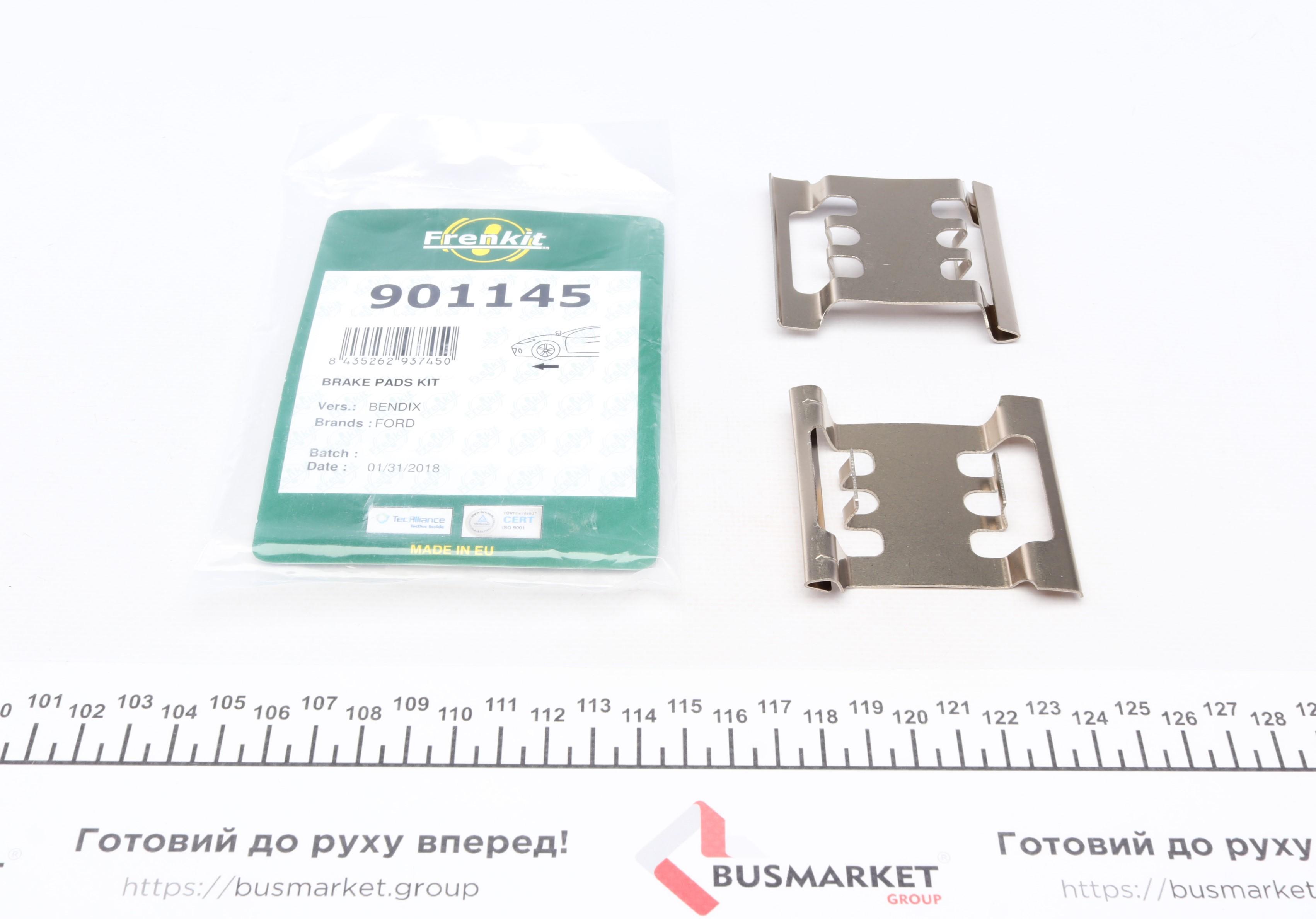 Планка супорта (переднього) прижимна (к-кт) Ford Transit 94-00 (Bendix)