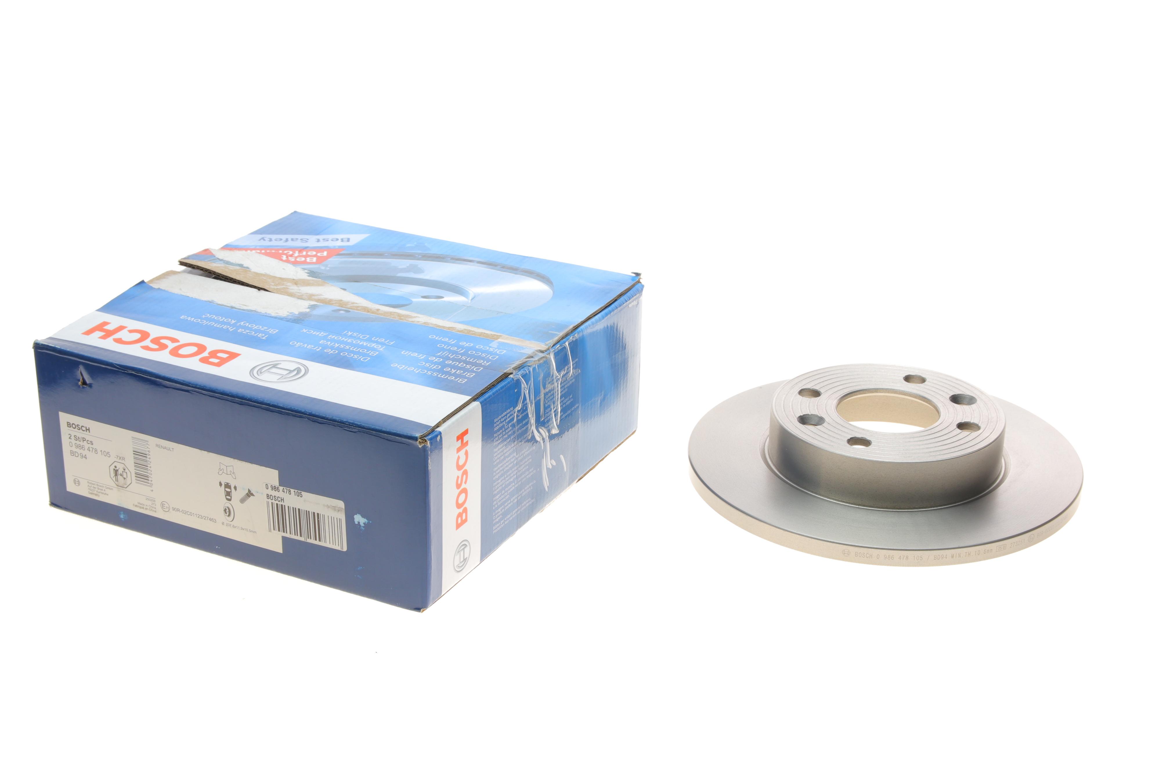 Диск гальмівний (передній) Renault Megane/ Clio 1.2-1.9 90-03 (238x12mm)