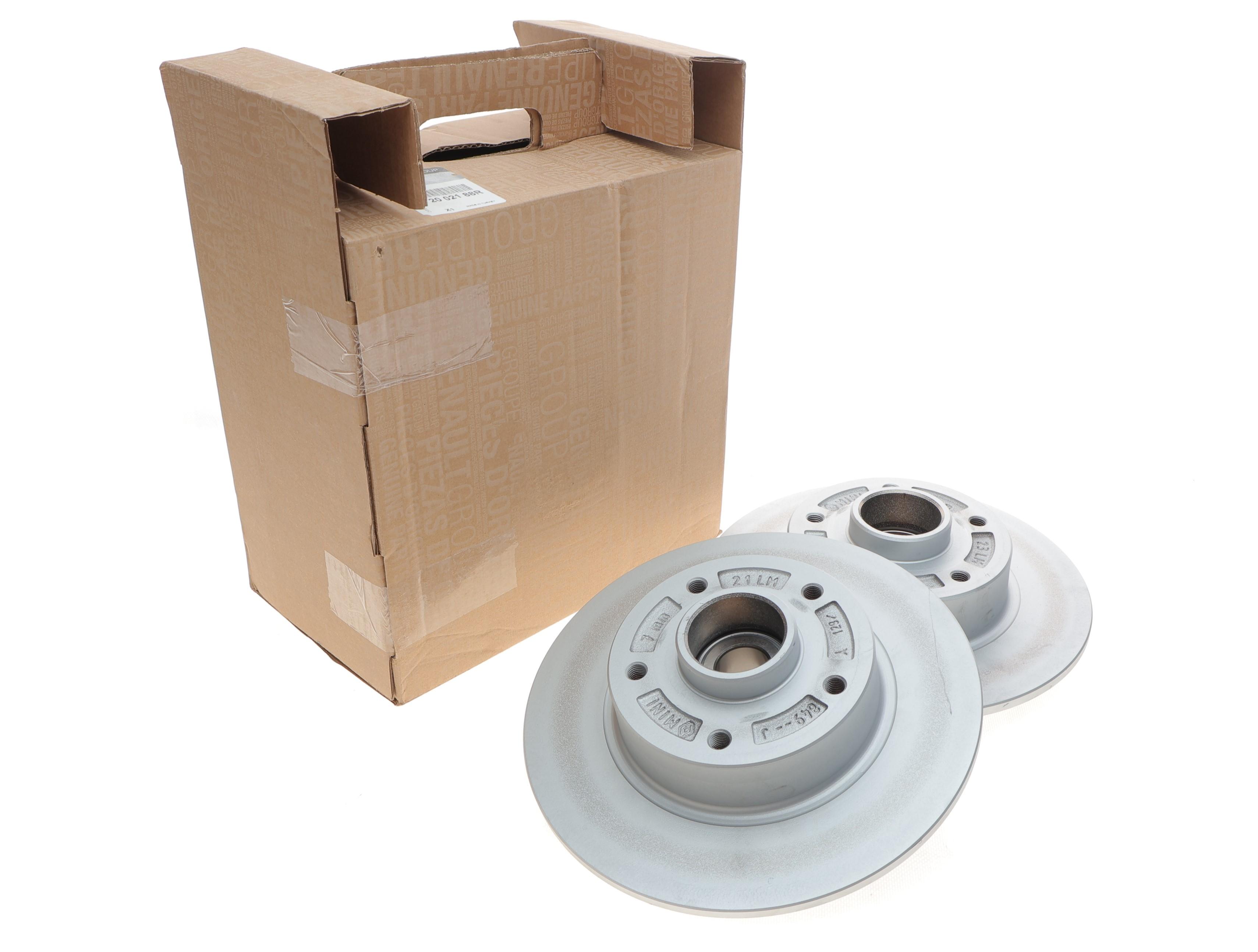 Диск гальмівний (задній) Renault Megane 08- (260x8) (+ABS) (з підшипником) (к-кт 2шт.)