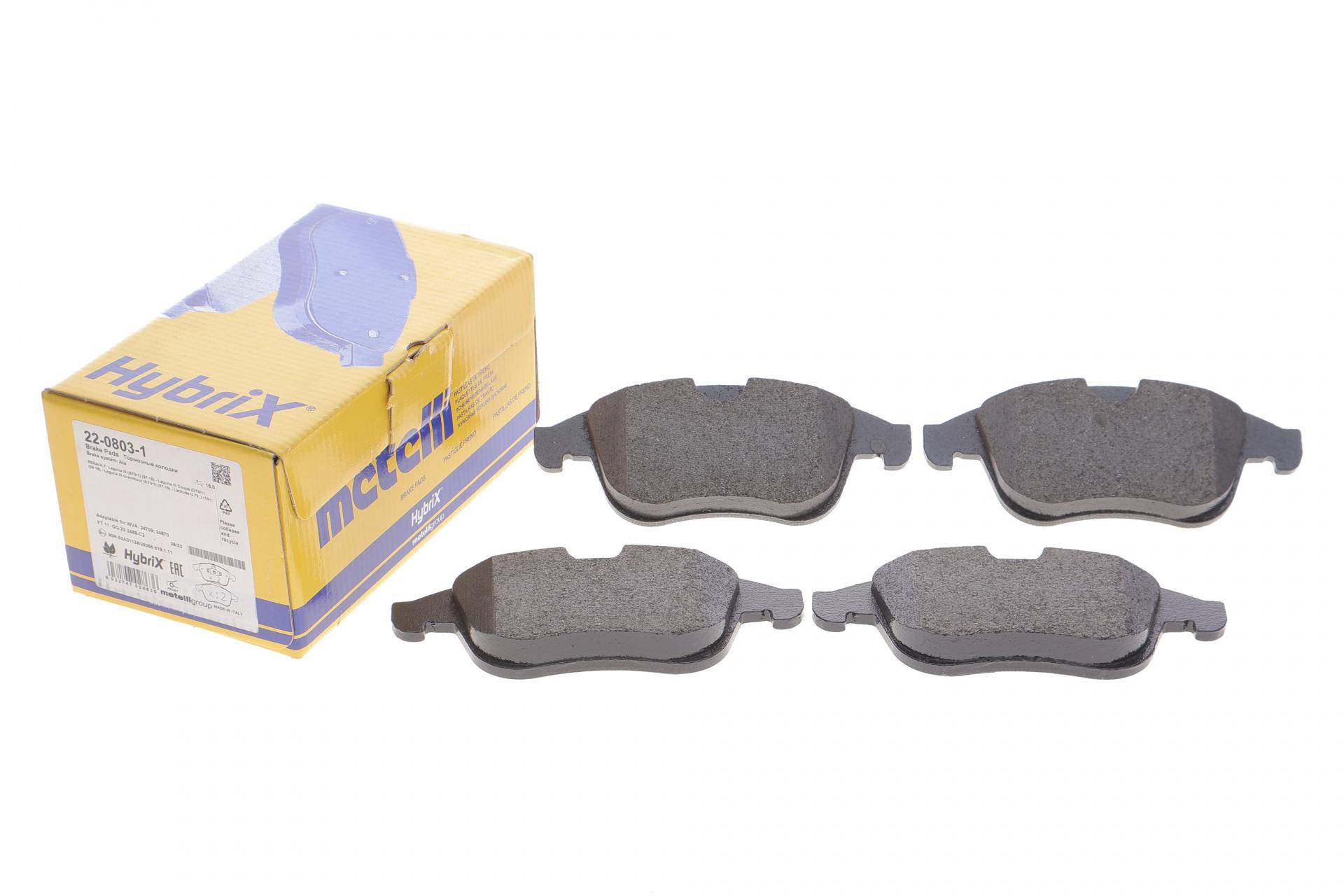 Колодки гальмівні (передні) Renault Laguna III 08-15/Latitude 11-