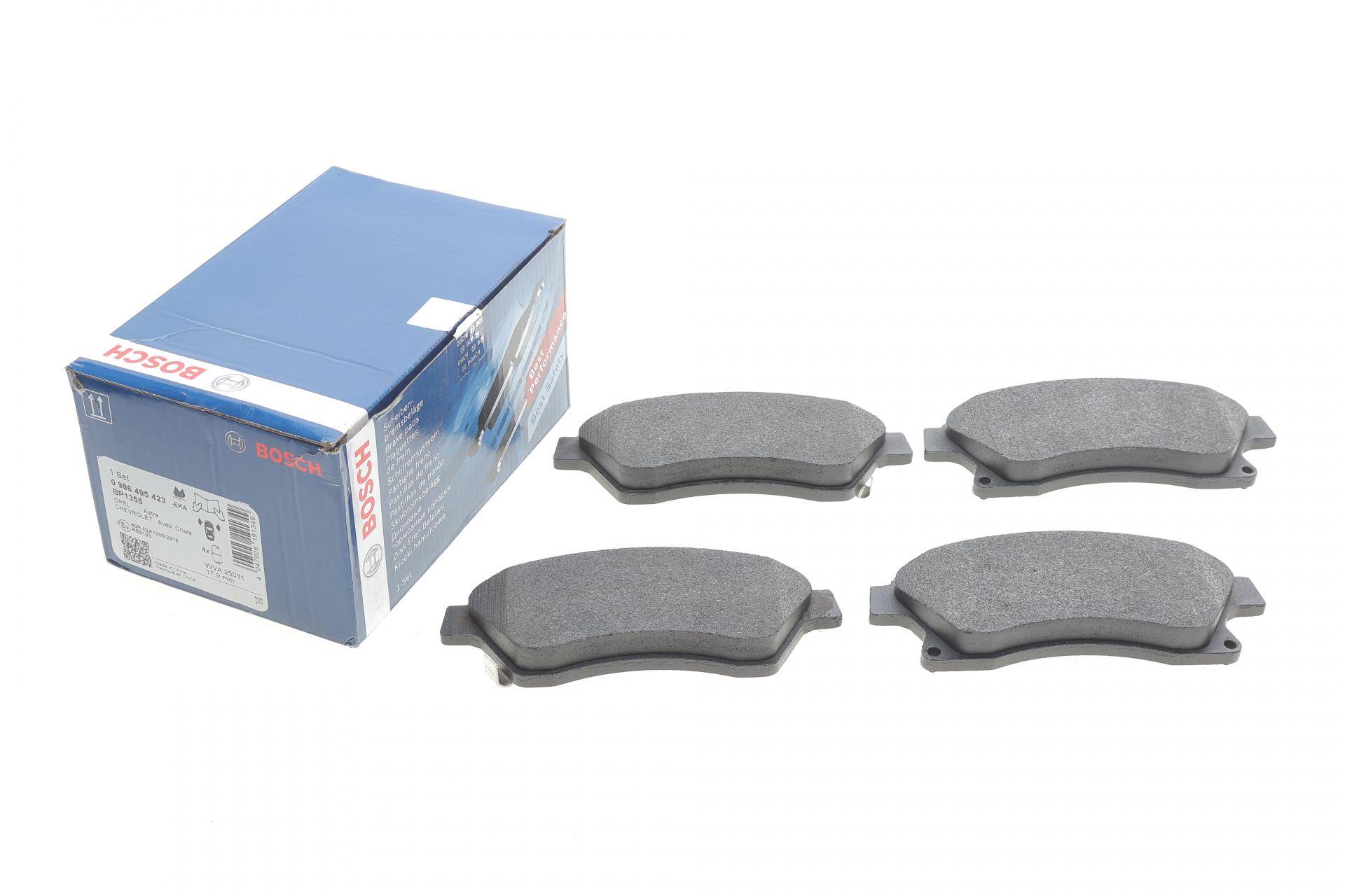 Колодки гальмівні (передні) Chevrolet Aveo 11-/Opel Astra J 09- (з прижимною пластиною)