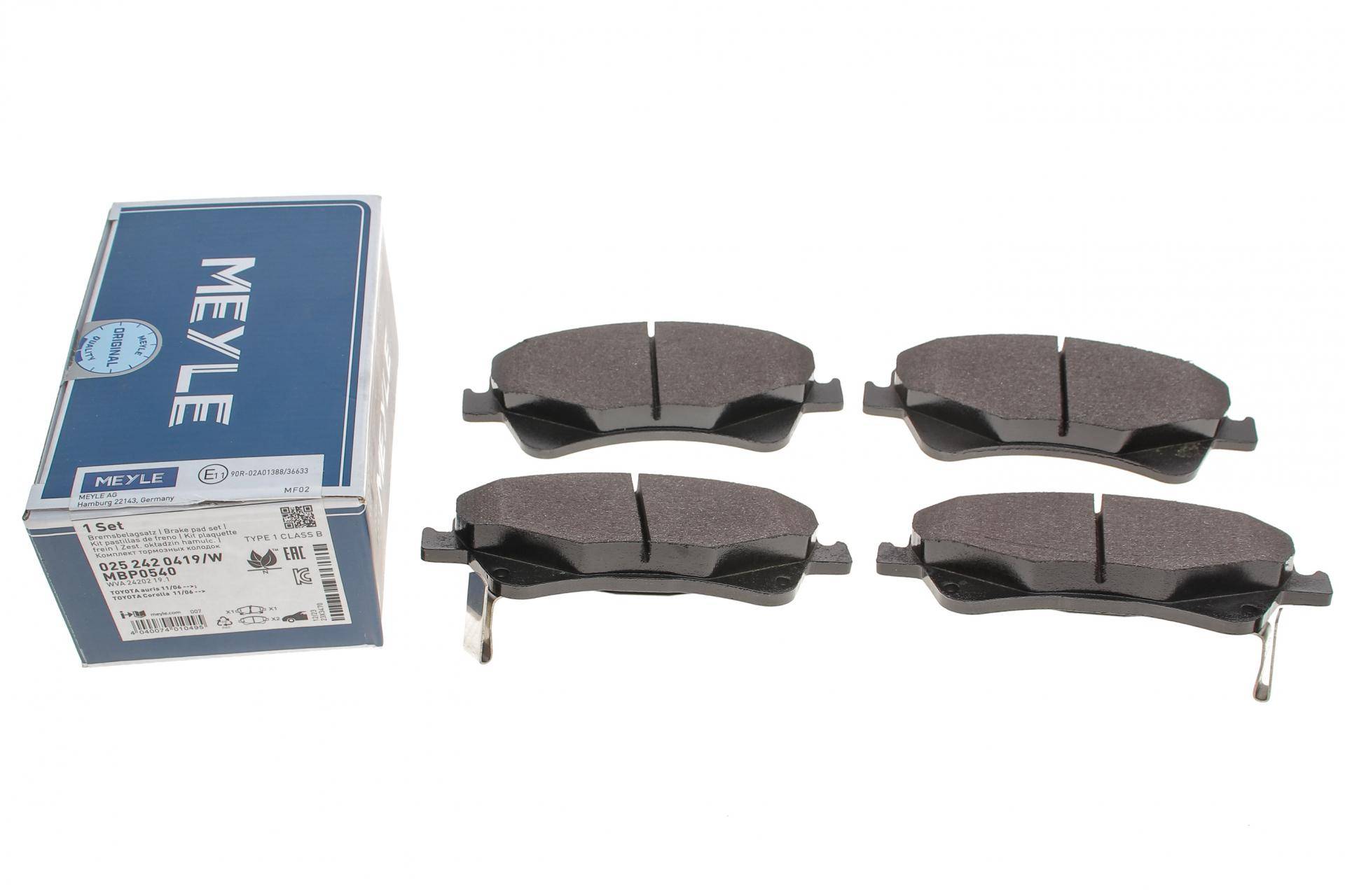 Колодки гальмівні (передні) Toyota Avensis 1.6-2.0 D-4D 08- (Bosch) Q+