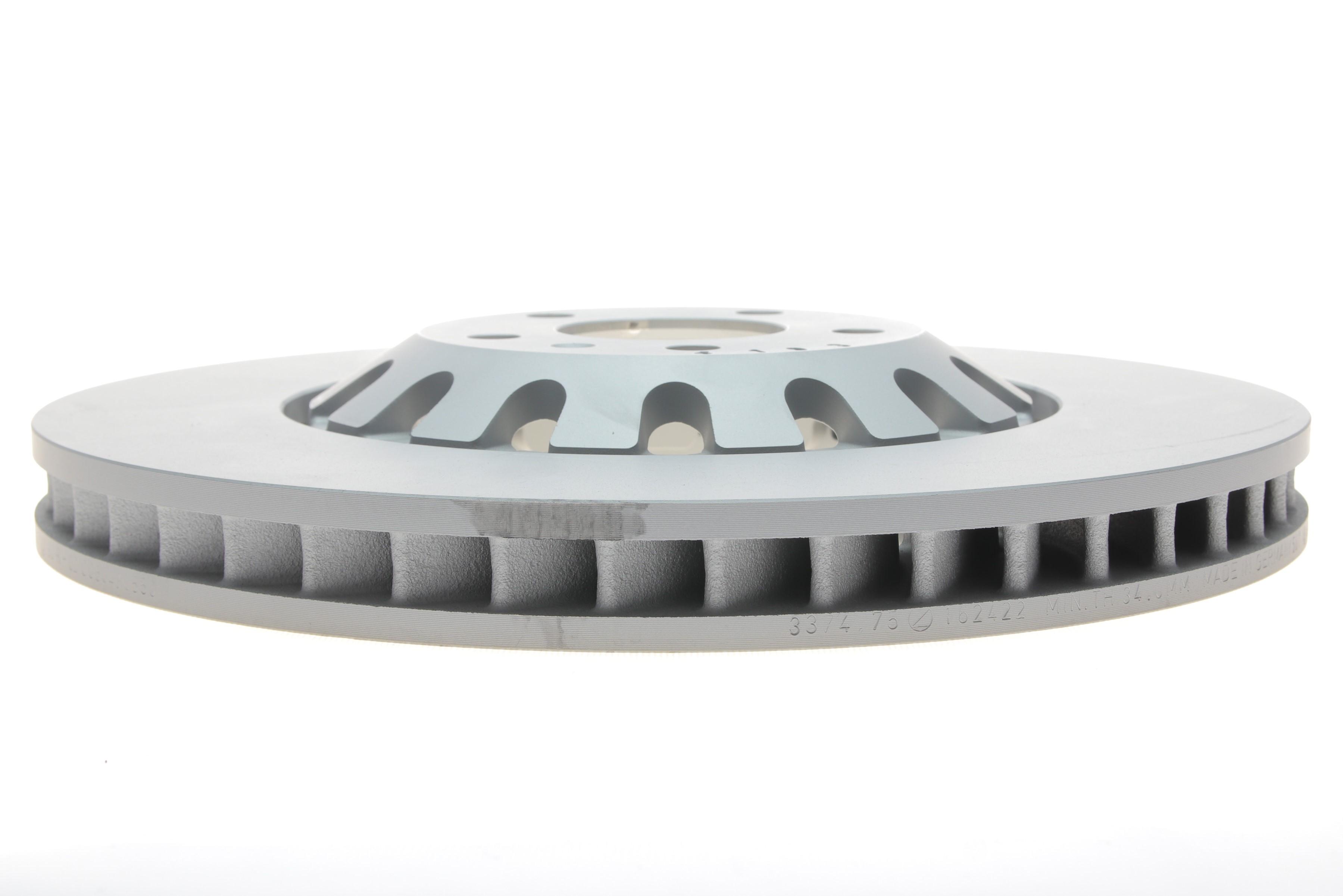 Диск гальмівний (передній) Audi A6/Q7 15- (374,5x36) (з покриттям) (здвоєний) (вент.)