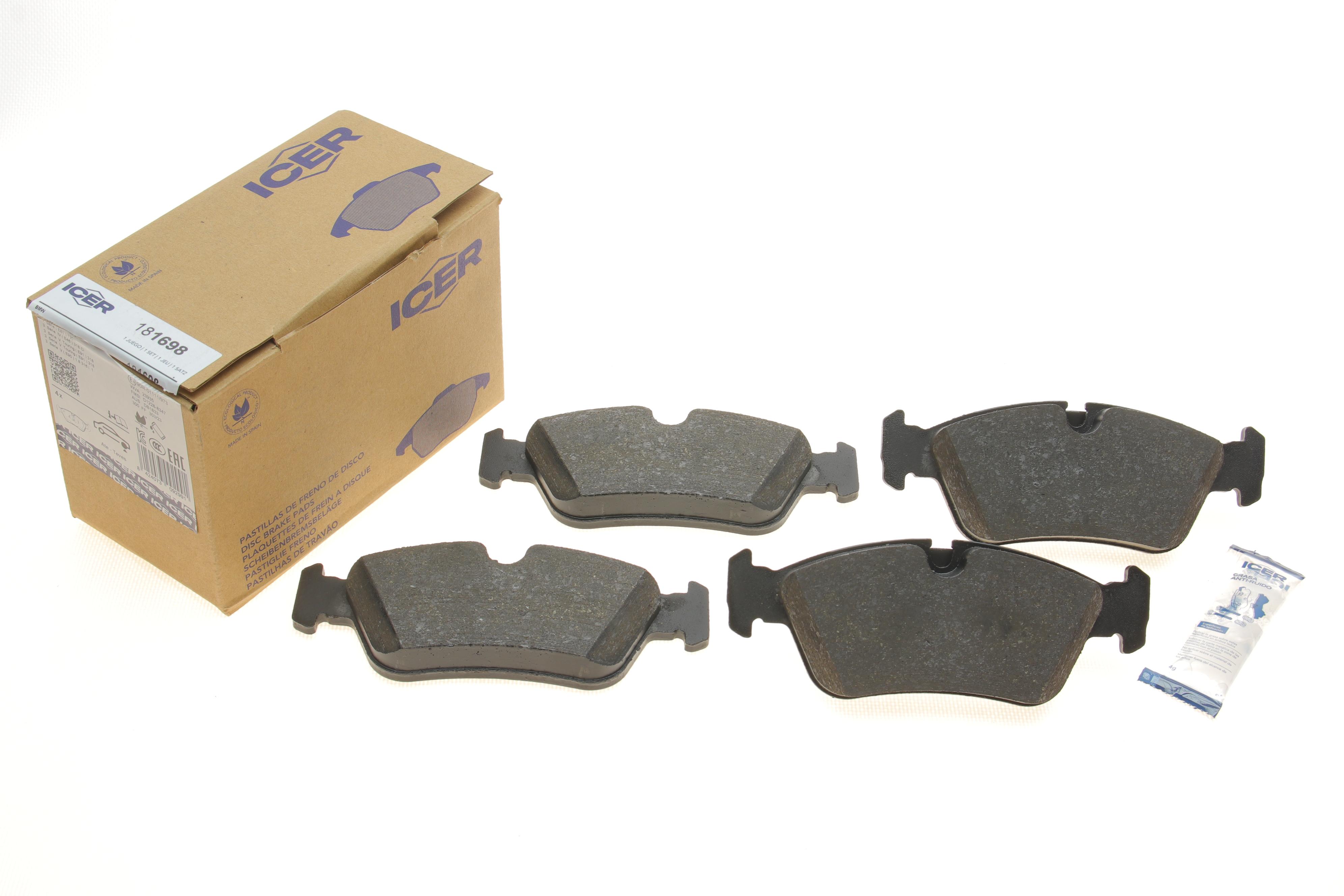 Колодки гальмівні (передні) BMW 1 (E81/E87) 03-13/3 (E46) 98-07/3 (E90-E93) 04-13