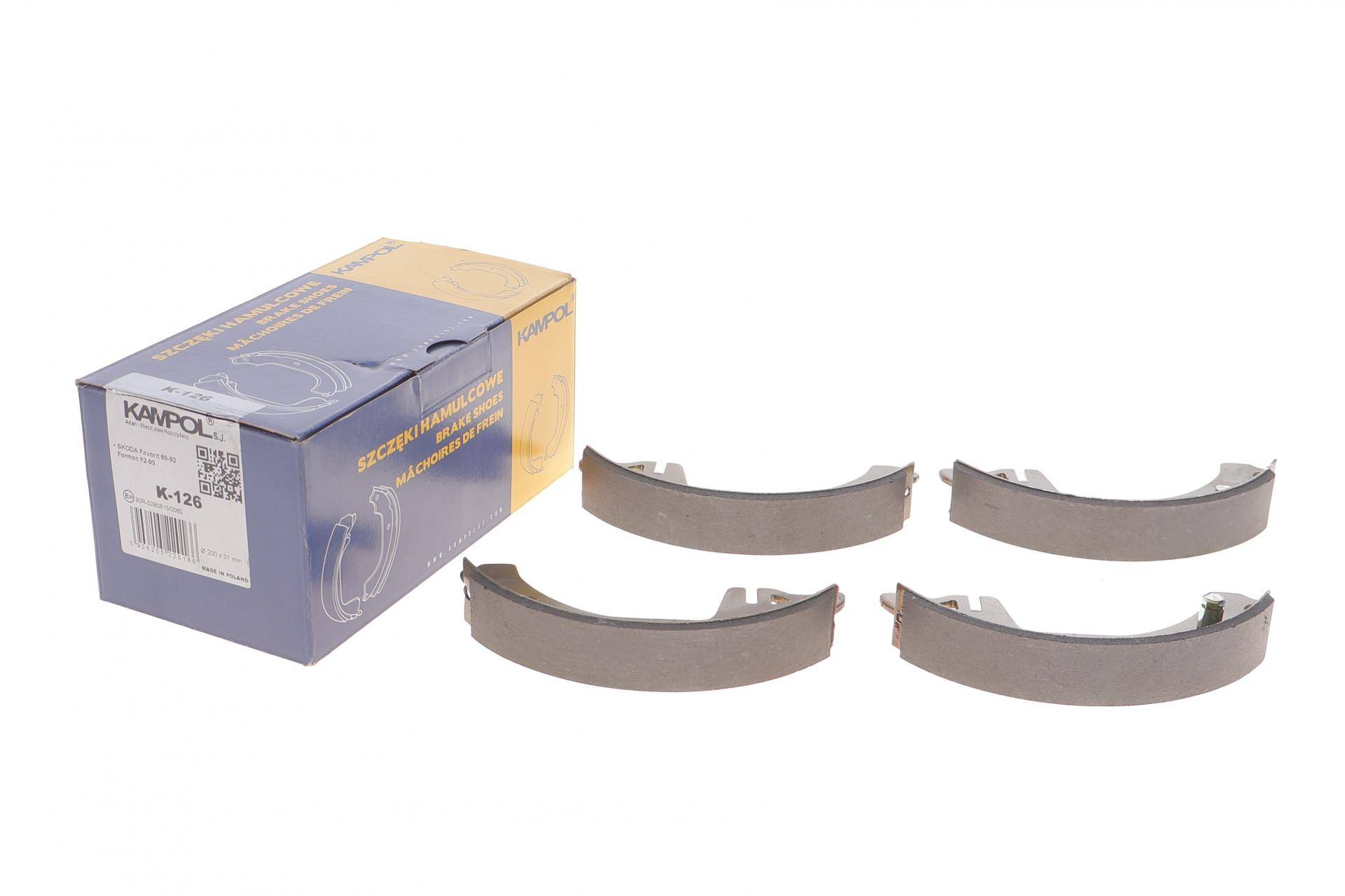 Колодки гальмівні (задні) VW Seat Ibiza 15-/Skoda Favorit 98-97 (барабанні) (200x31)