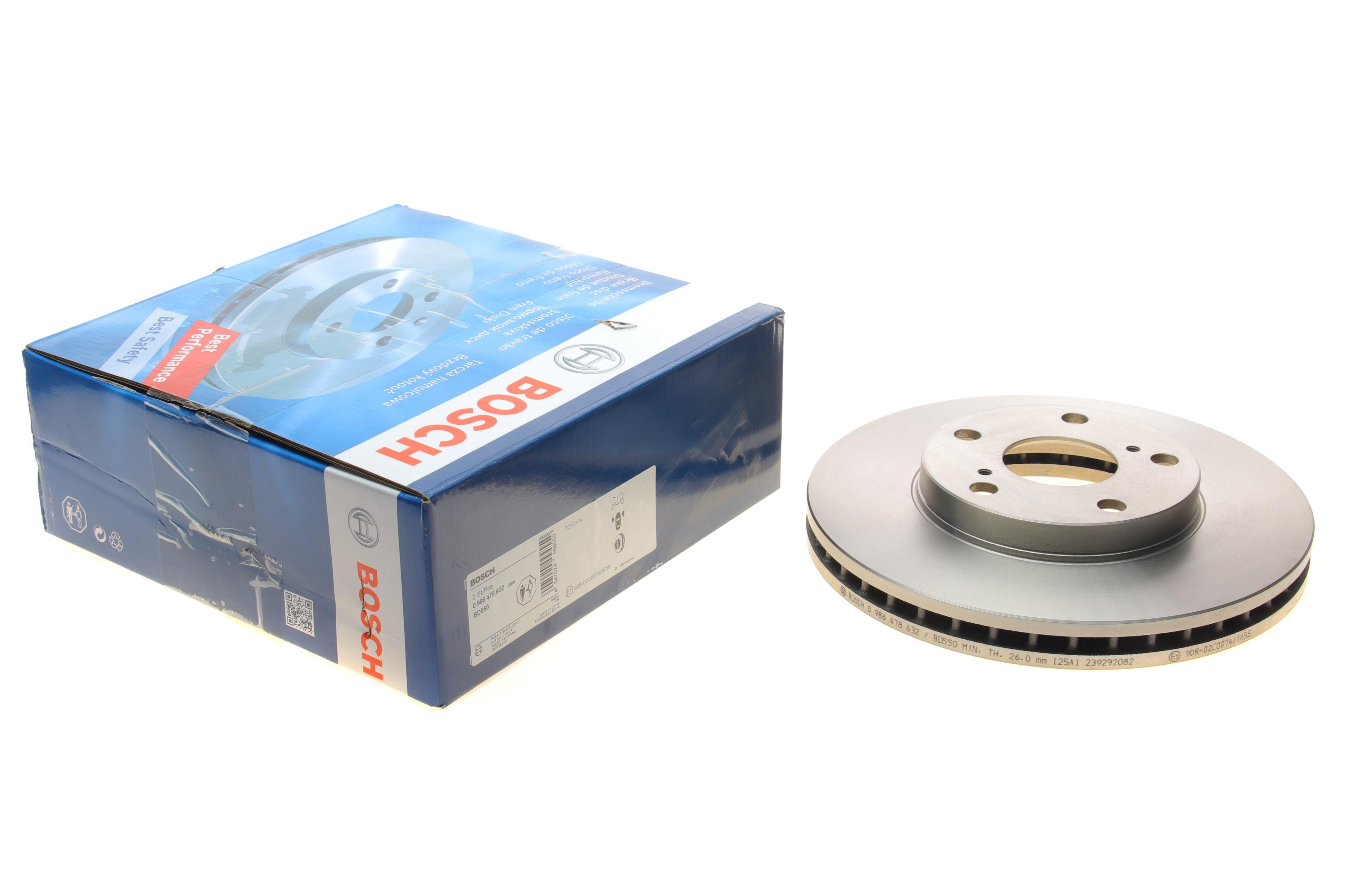 Диск гальмівний (передній) Toyota Camry 2.2-3.0 91-06 (275x28)