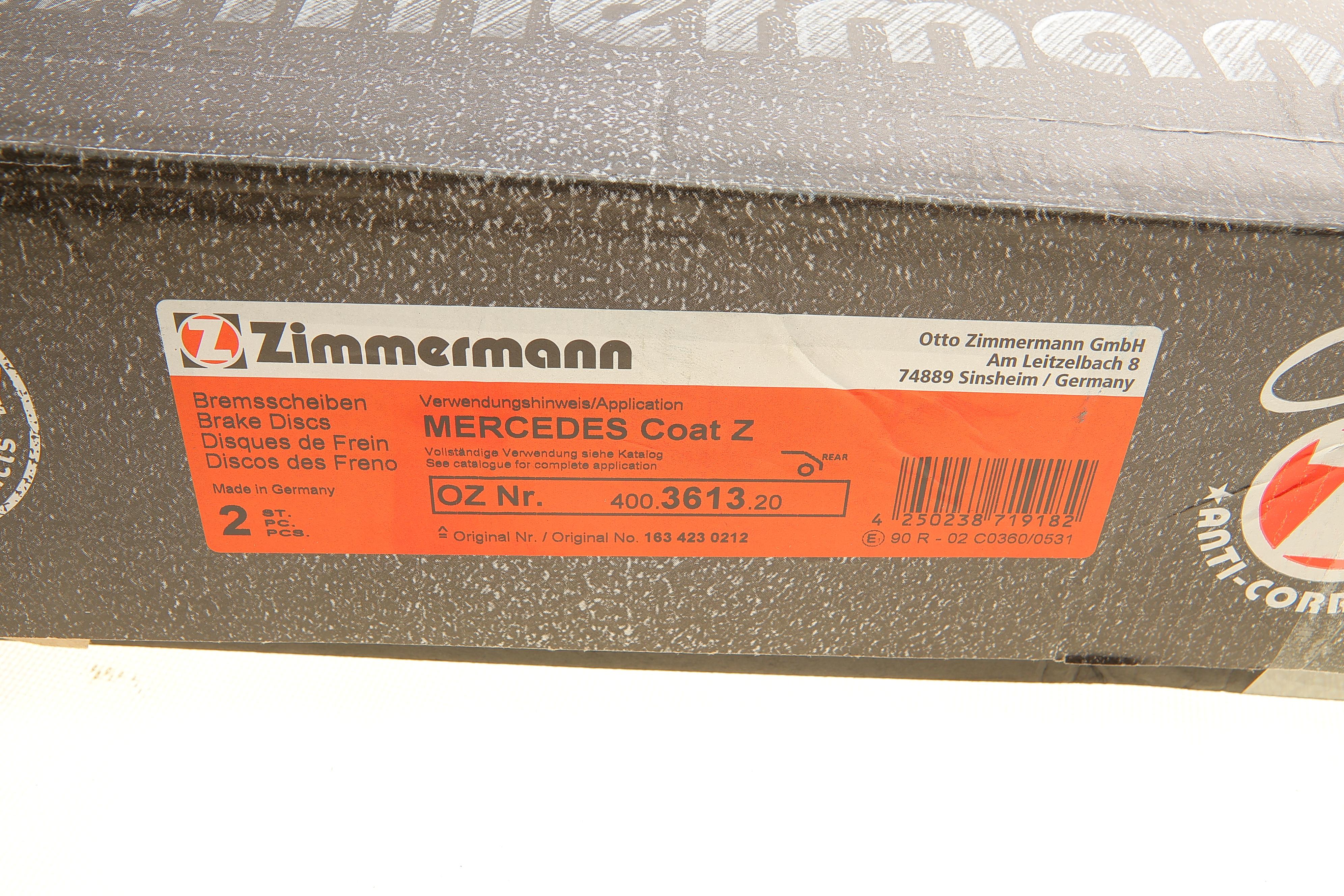 Диск гальмівний (задній) MB M-class (W163) 98-05 (331х14)