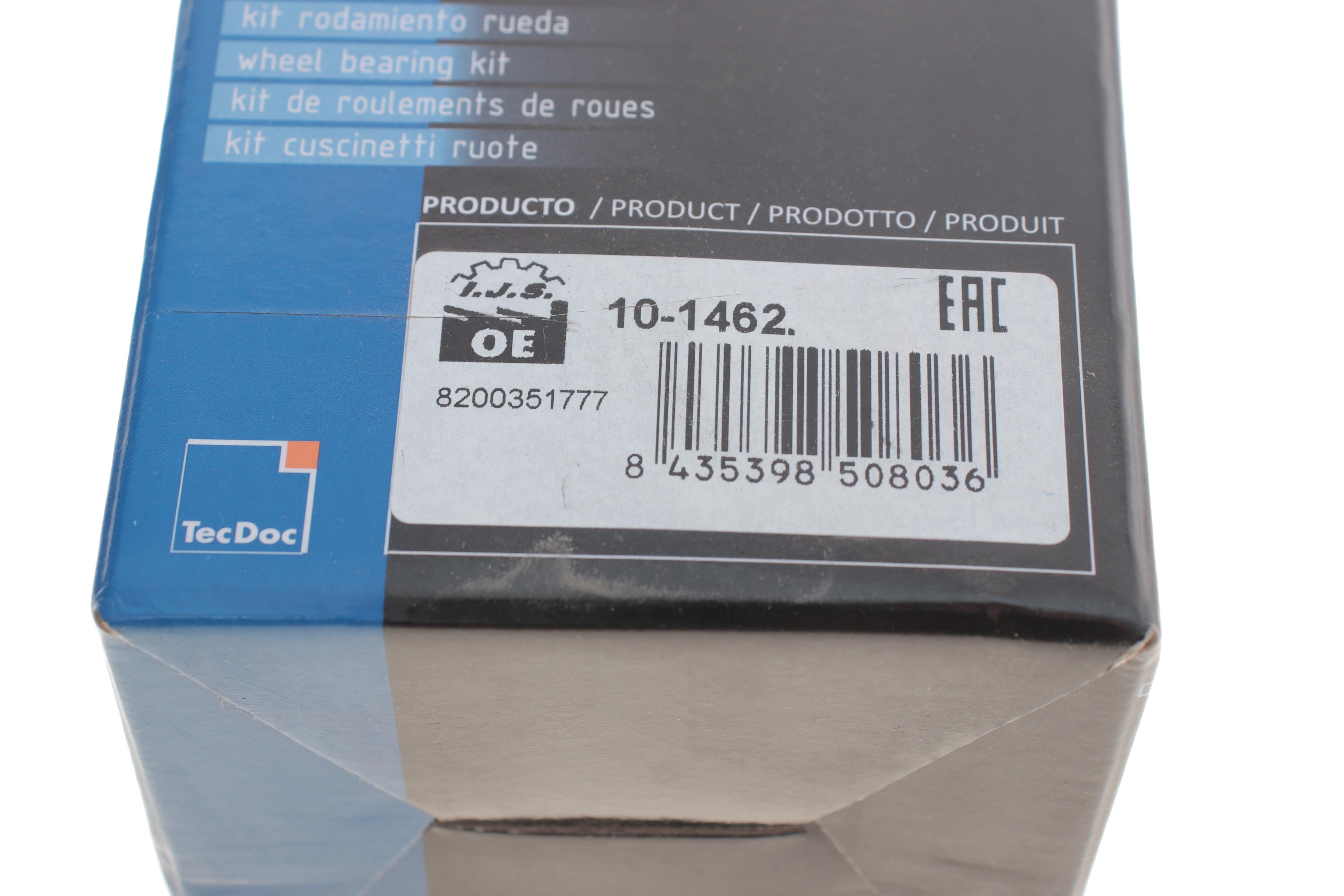 Підшипник маточини (передньої) Renault Megane III/Scenic III 08- (45x83x39) (+ABS)(к-кт)