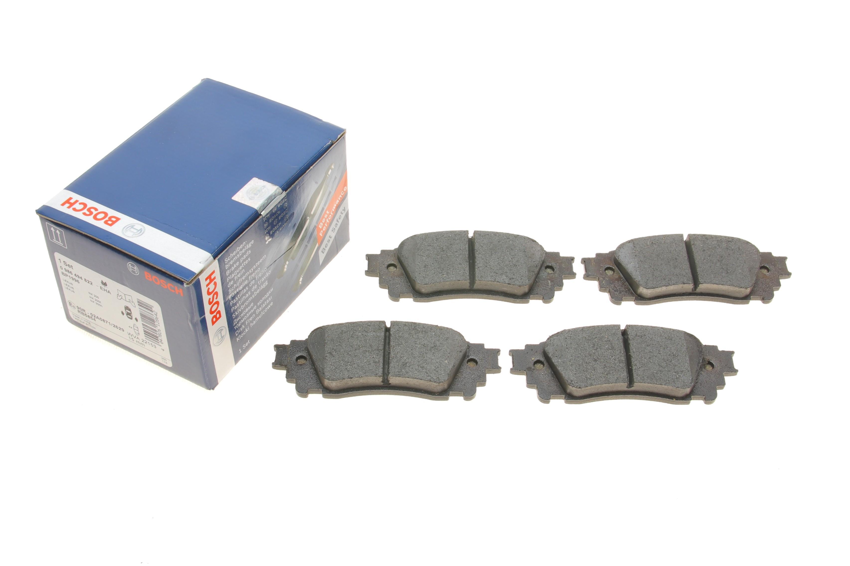 Колодки гальмівні (задні) Lexus NX 2.0/2.5 16V 14-/Toyota Alphard 3.5 15-