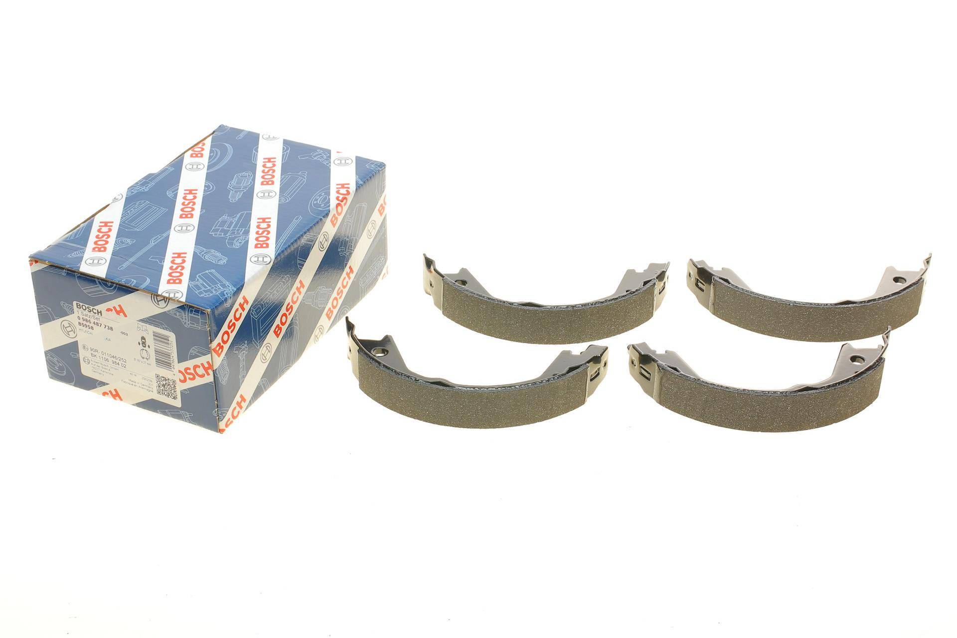 Колодки гальмівні (задні) Hyundai Tucson/Kia Sportage 2.0D 04- (барабанні) (167x27.5)