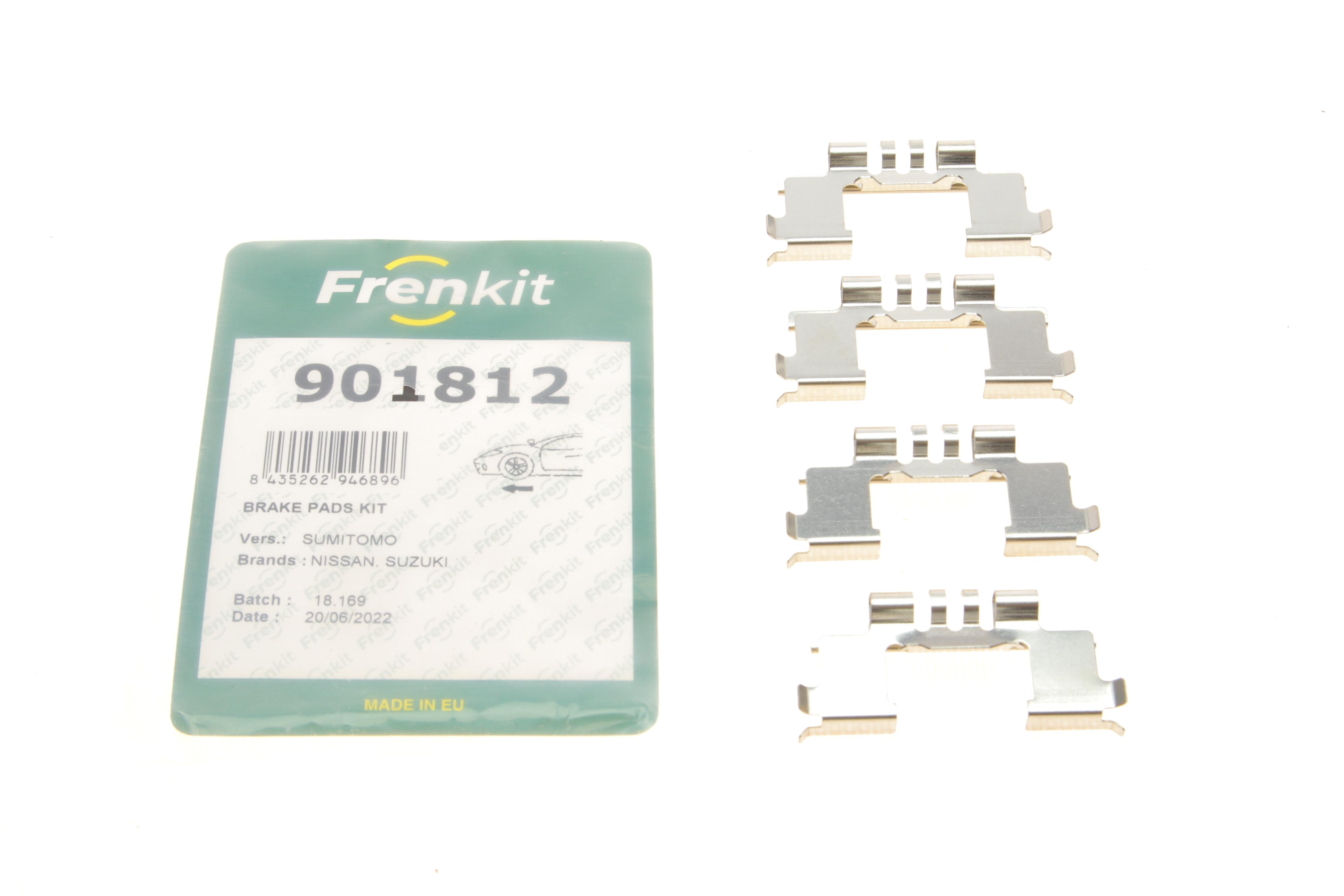 Планка супорта (переднього) прижимна (к-кт) Nissan Pixo/Suzuki Alto 09- (Nissens)