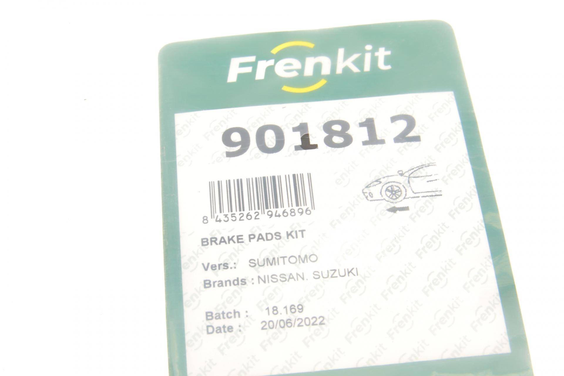 Планка супорта (переднього) прижимна (к-кт) Nissan Pixo/Suzuki Alto 09- (Nissens)