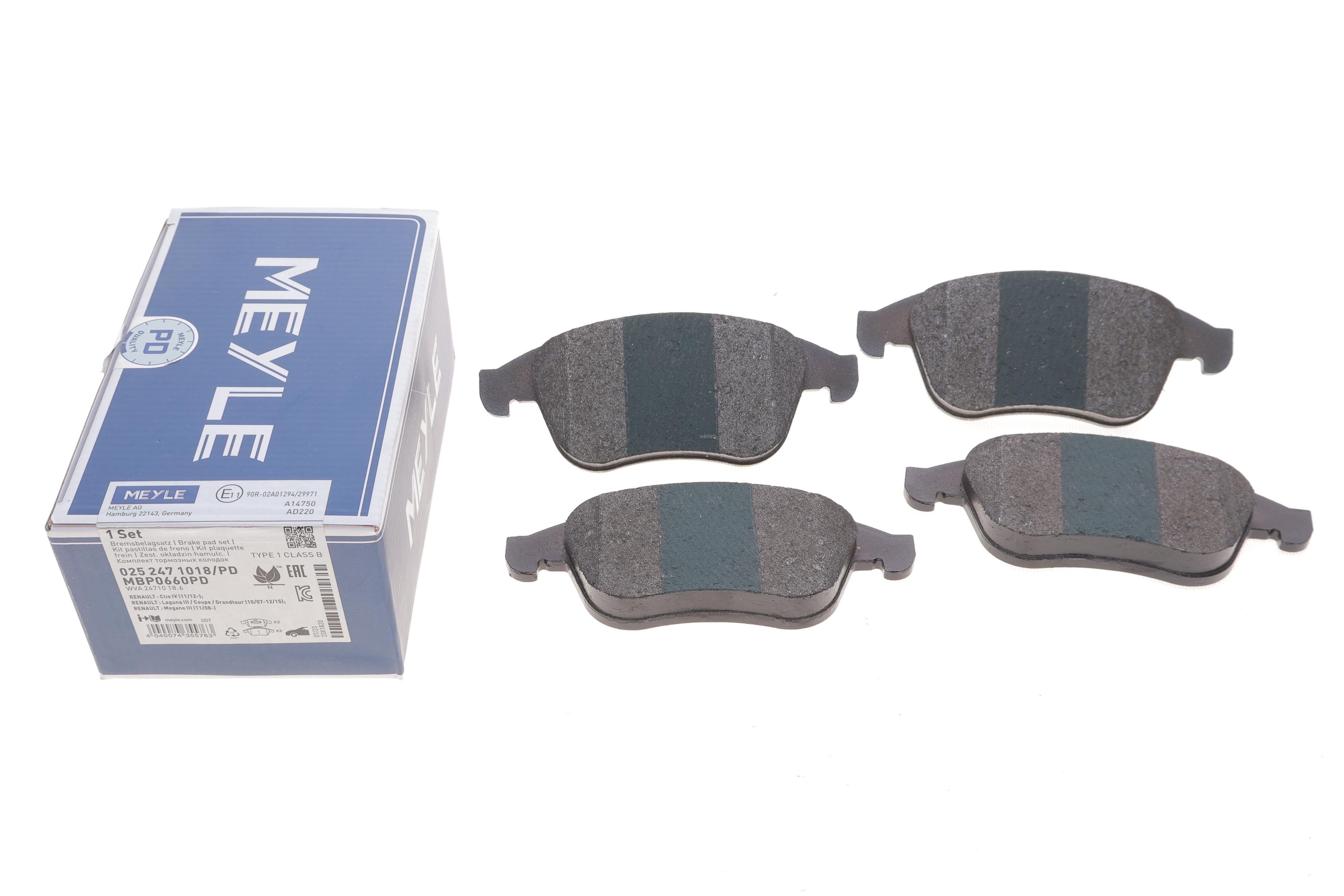 Колодки гальмівні (передні) Renault Megane III/Laguna III 07- (PREMIUM)