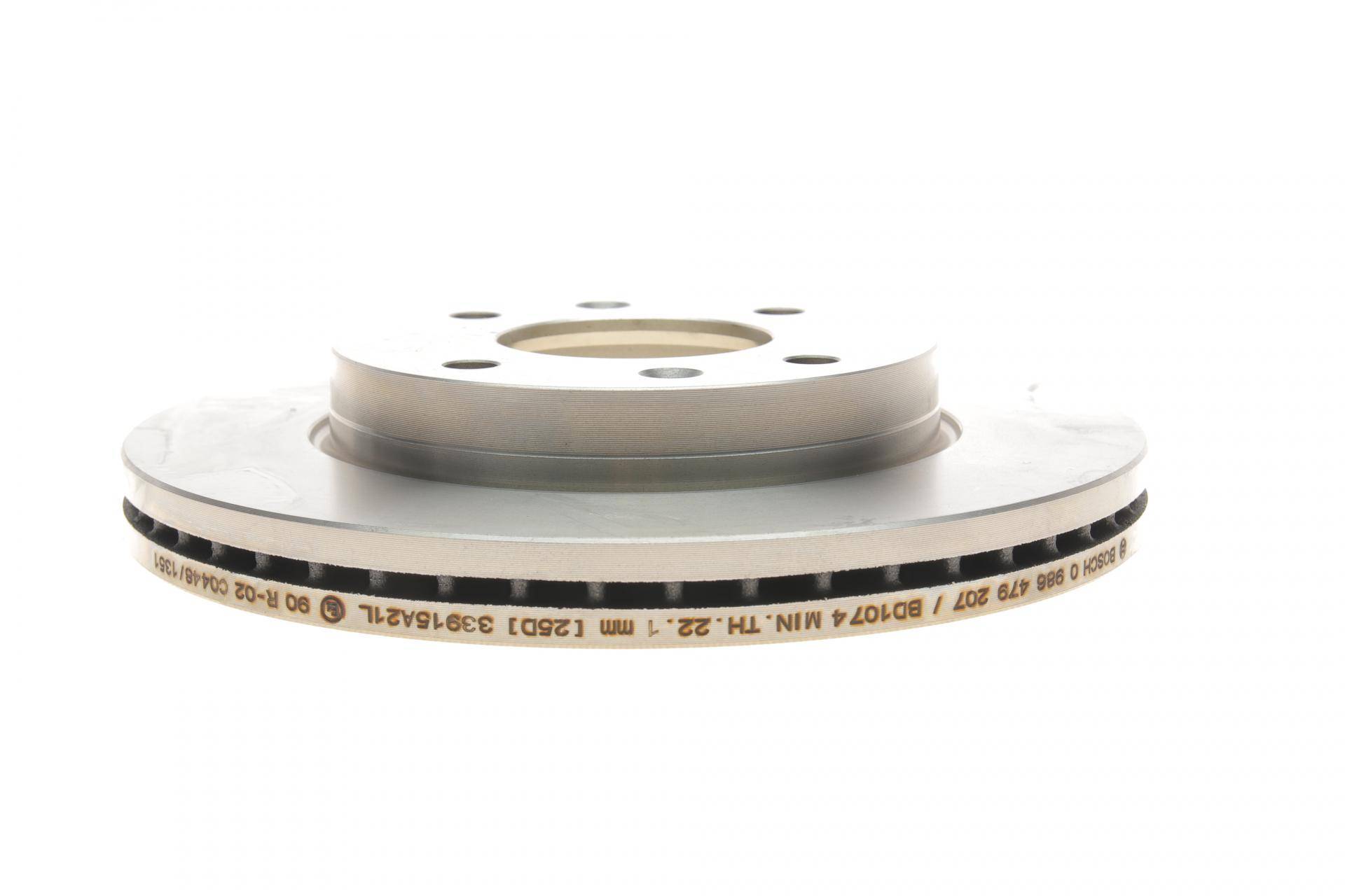 Диск гальмівний (передній) Hyundai Elantra 00-06 (257x24) (з вентиляцією)