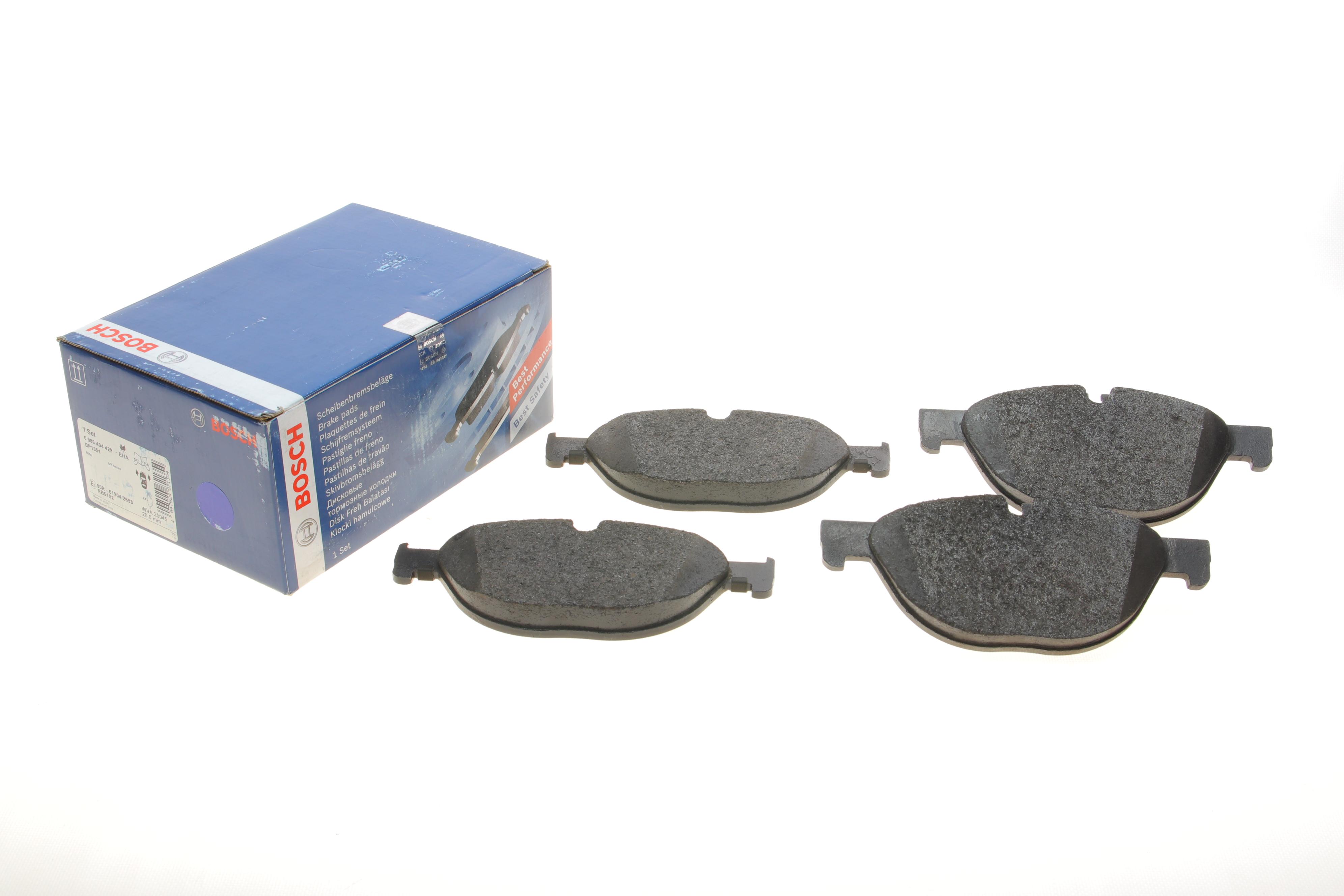 Колодки гальмівні (передні) BMW 5 (F07/F10/F11) 09-17/6 (F06/F13) 11-18/7 (F01/F02/F03/F04) 08-15 N20/N47/N52/N53/N55/N57/N63