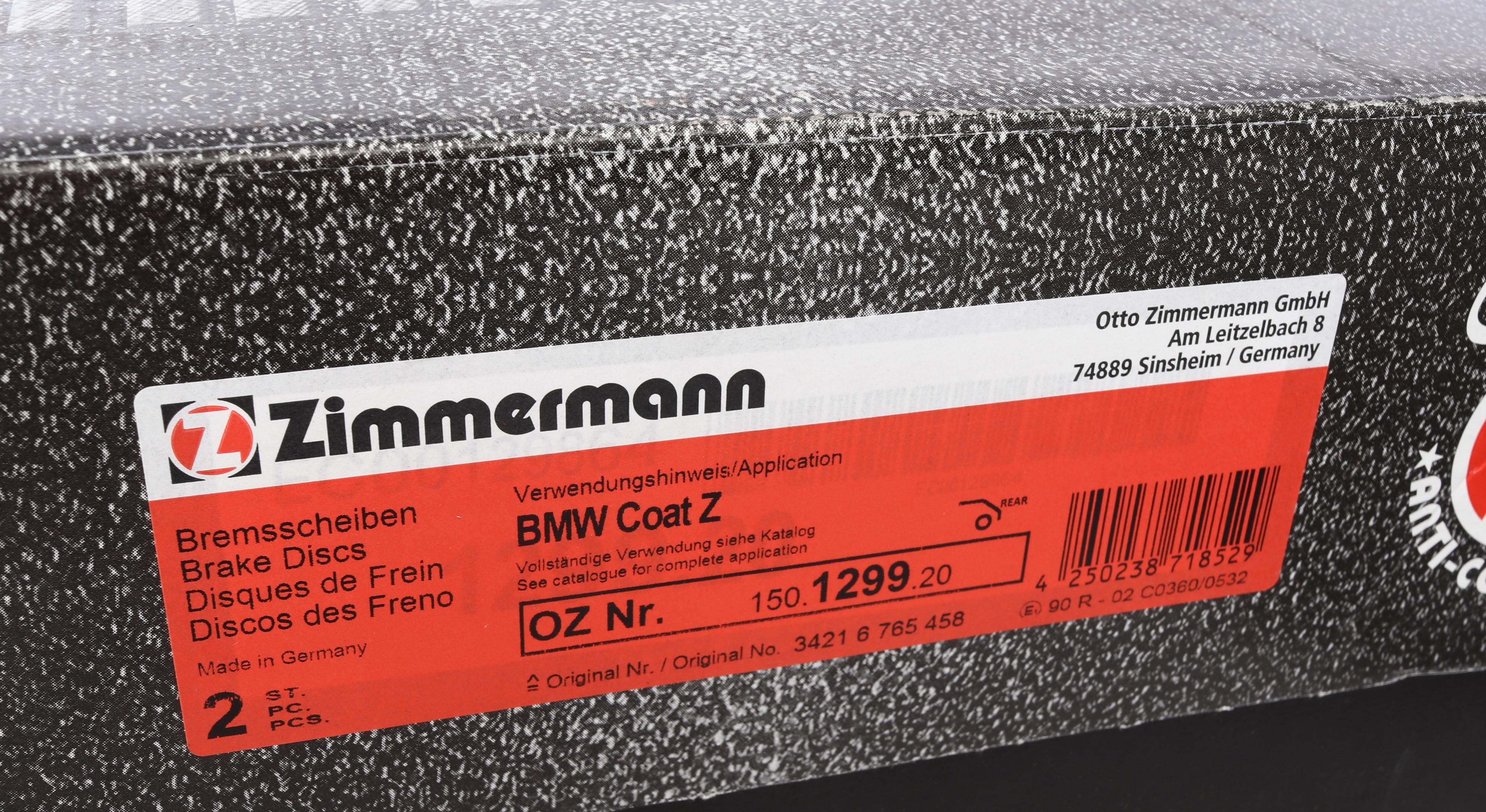 Диск гальмівний (задній) BMW X5 (E53) 3.0-4.4i 00-06 (324x12) (з покриттям) (повний)