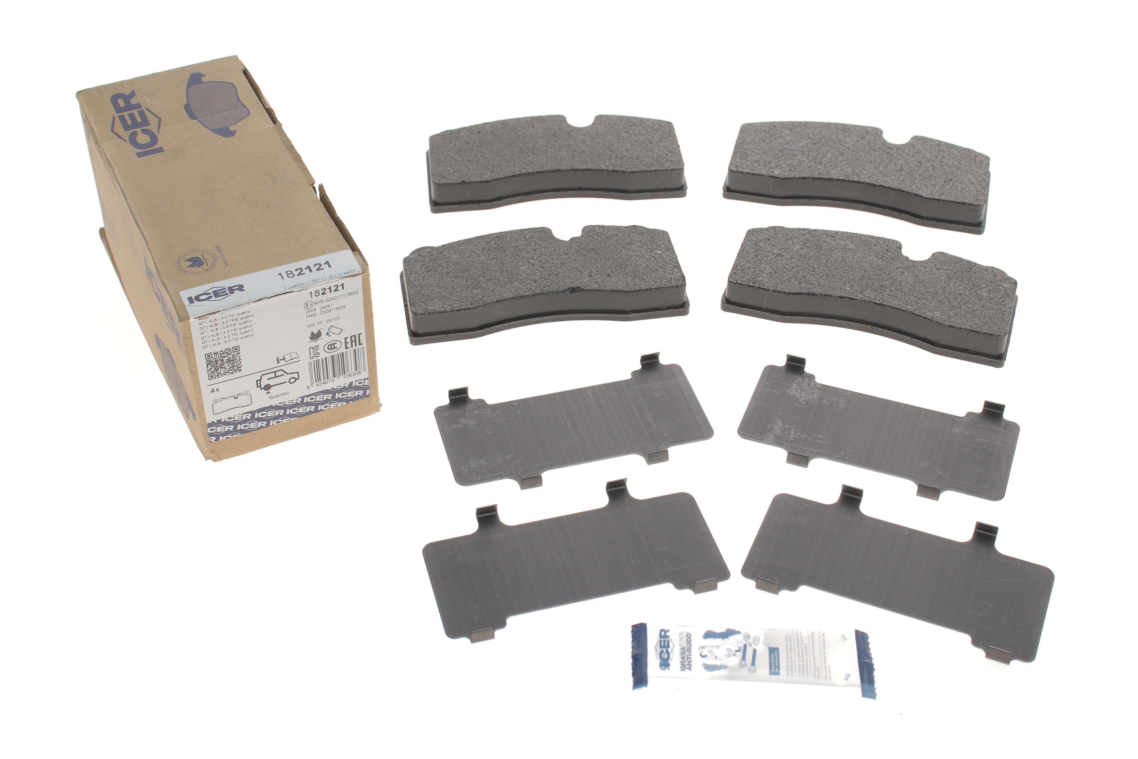 Колодки гальмівні (задні) Audi Q7 06-16/R8 07-/BMW 2 (F22/F87) 12-/3 (F30/F80) 11-18