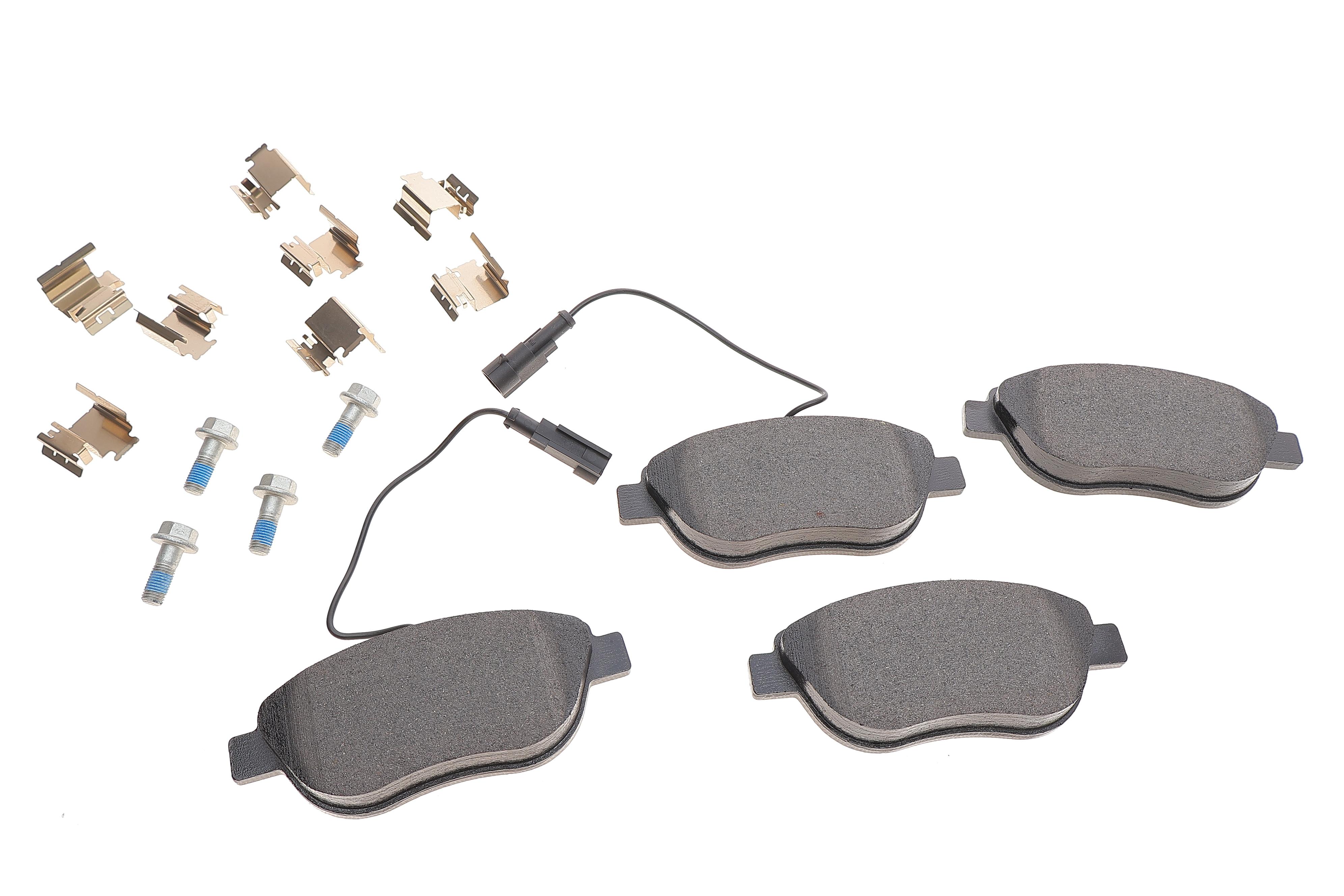 Колодки гальмівні (передні) Fiat Doblo/Qubo 10-/Punto 08-/Opel Combo 12-  (Bosch) Q+ (+датчик)