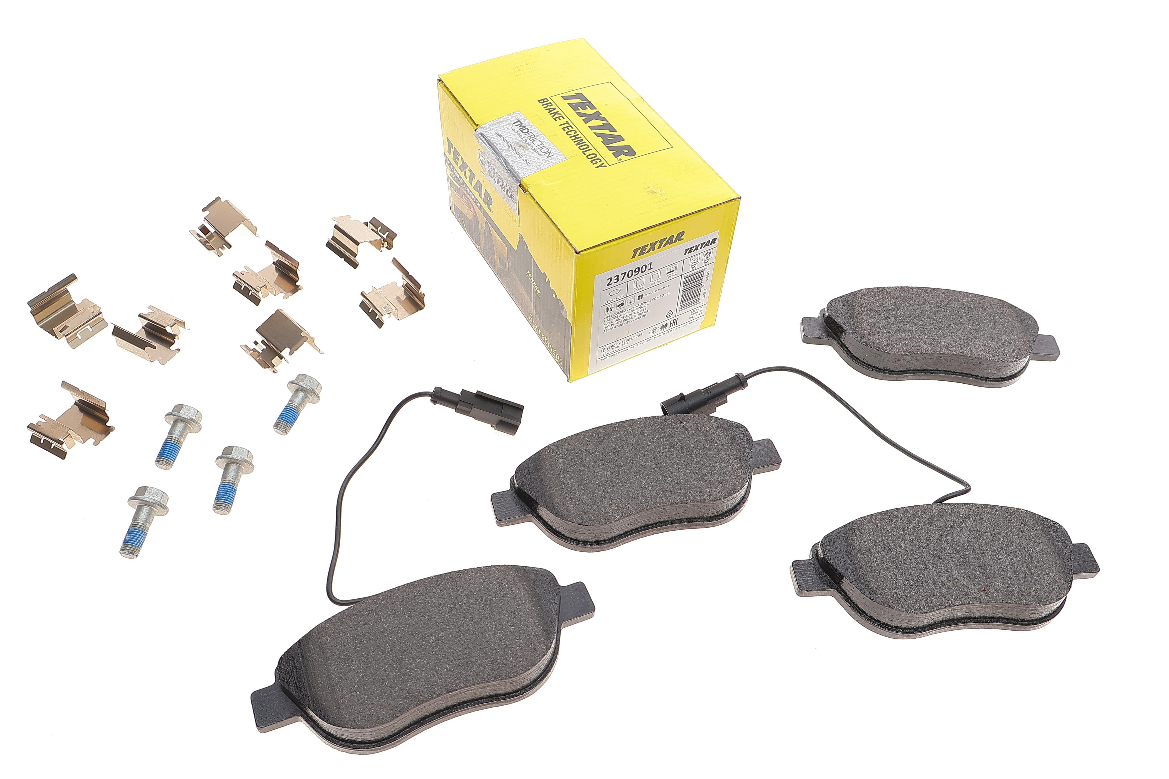 Колодки гальмівні (передні) Fiat Doblo/Qubo 10-/Punto 08-/Opel Combo 12-  (Bosch) Q+ (+датчик)