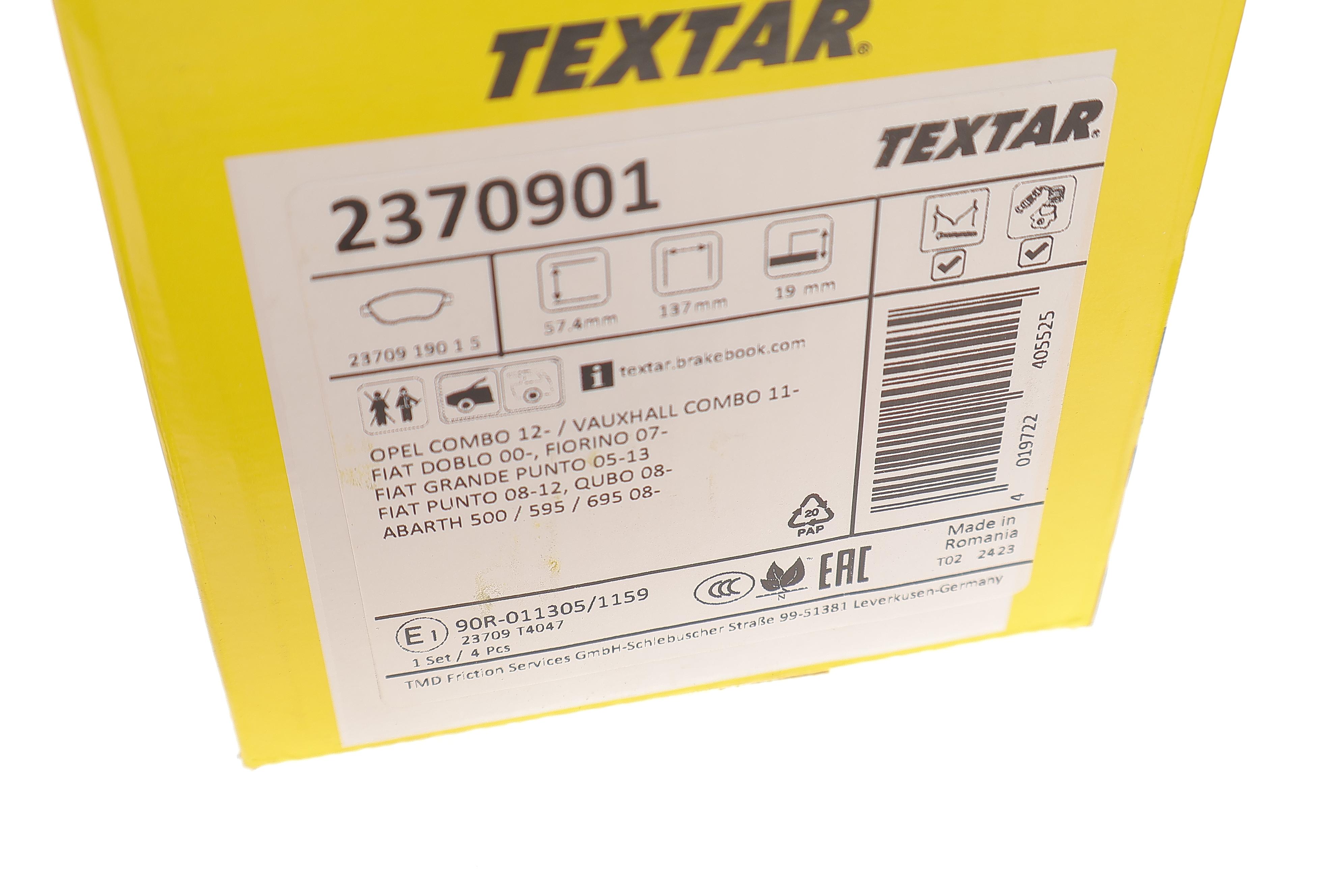 Колодки гальмівні (передні) Fiat Doblo/Qubo 10-/Punto 08-/Opel Combo 12-  (Bosch) Q+ (+датчик)