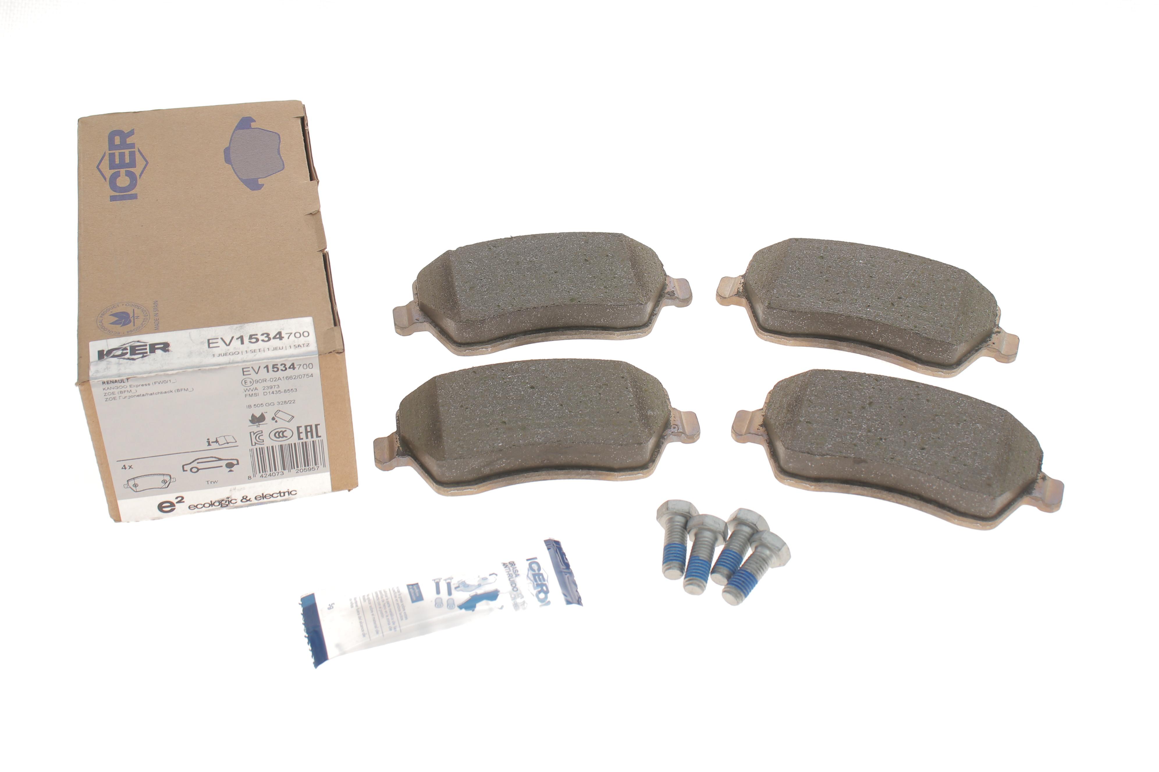 Колодки гальмівні (передні) Renault Kangoo Z.E. 11-/Zoe 12-