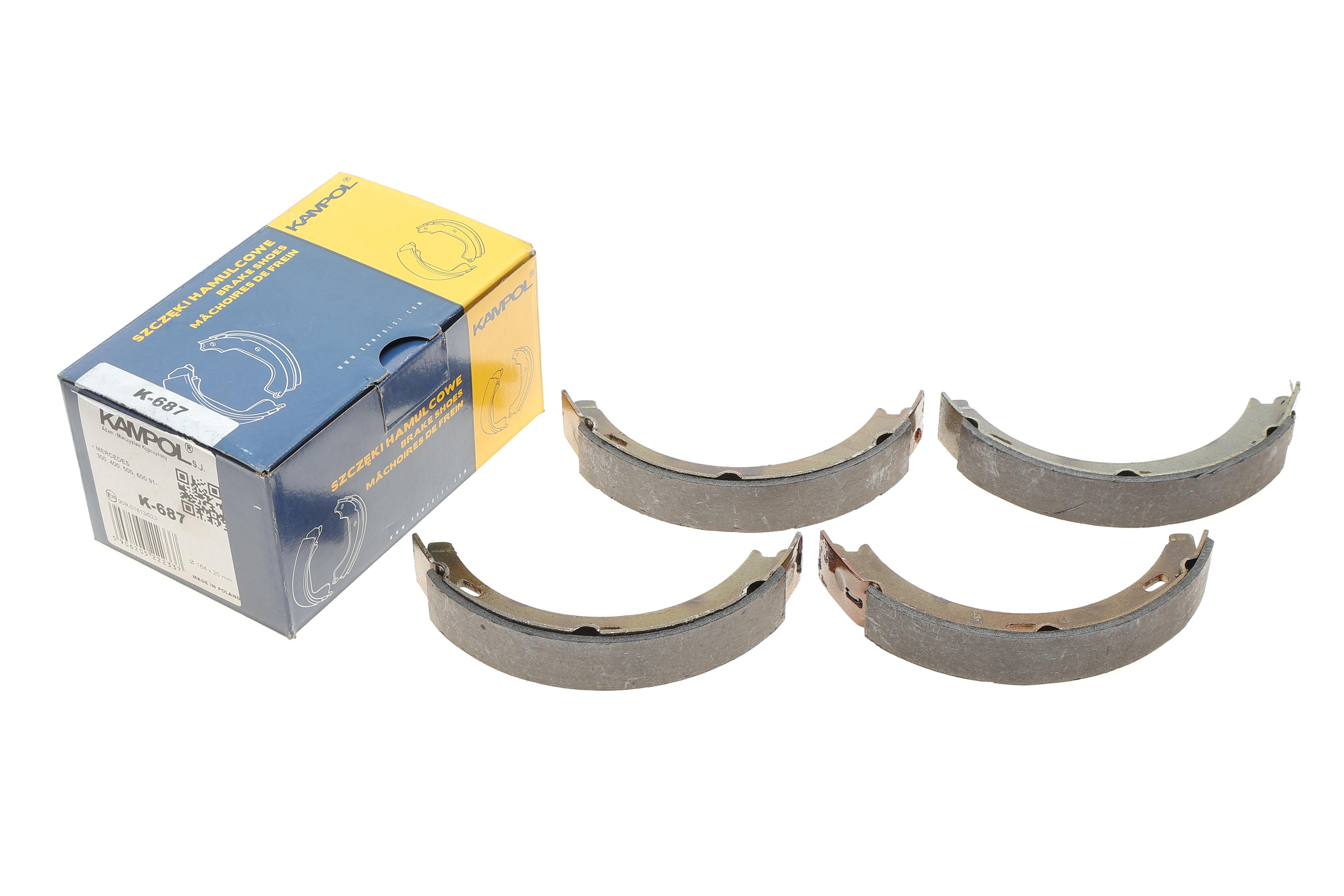 Колодки ручника MB (W140/W210/W220) 91- (164x25)