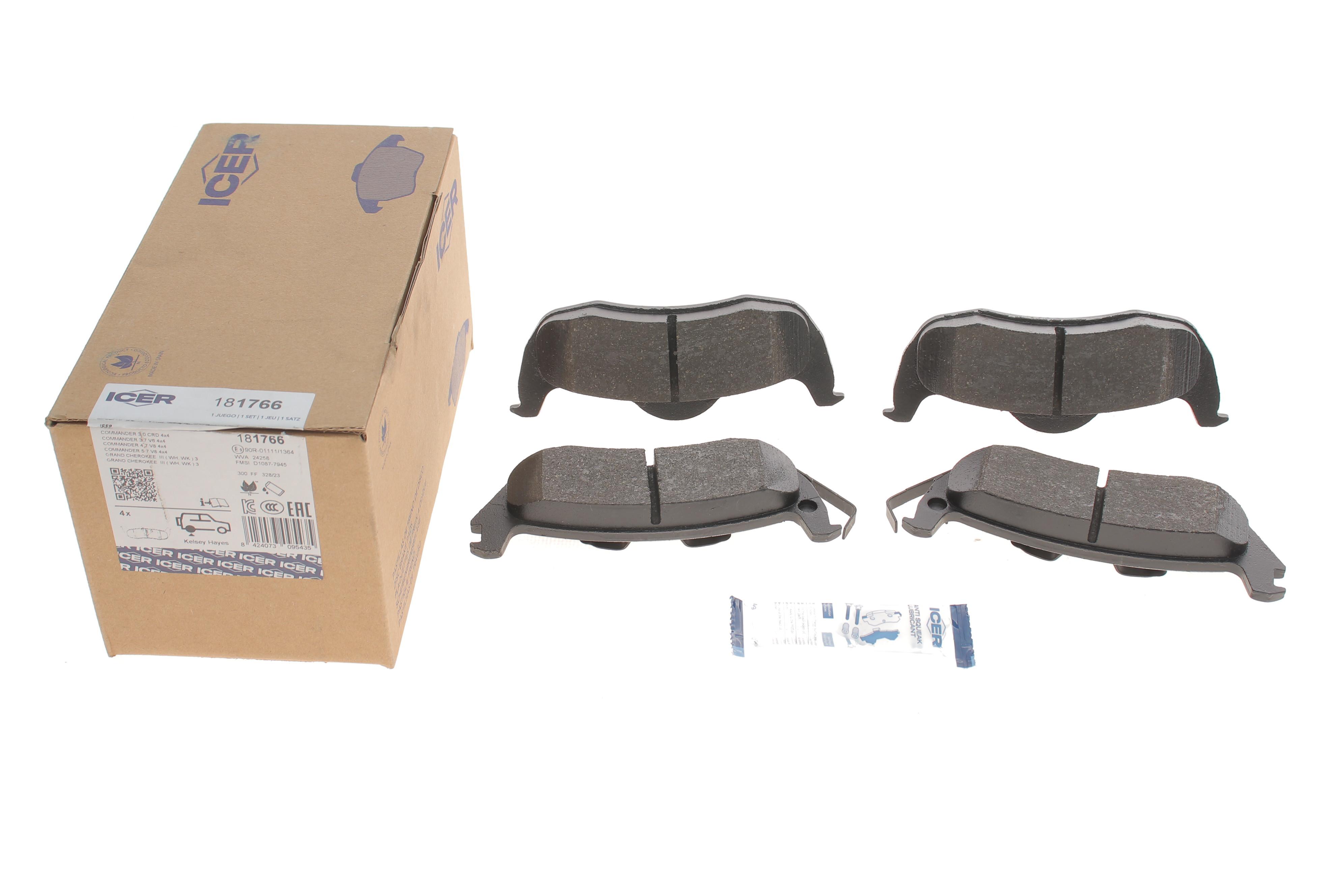 Колодки гальмівні (задні) Jeep Grand Cherokee III/IV 04-/Commander 05-10