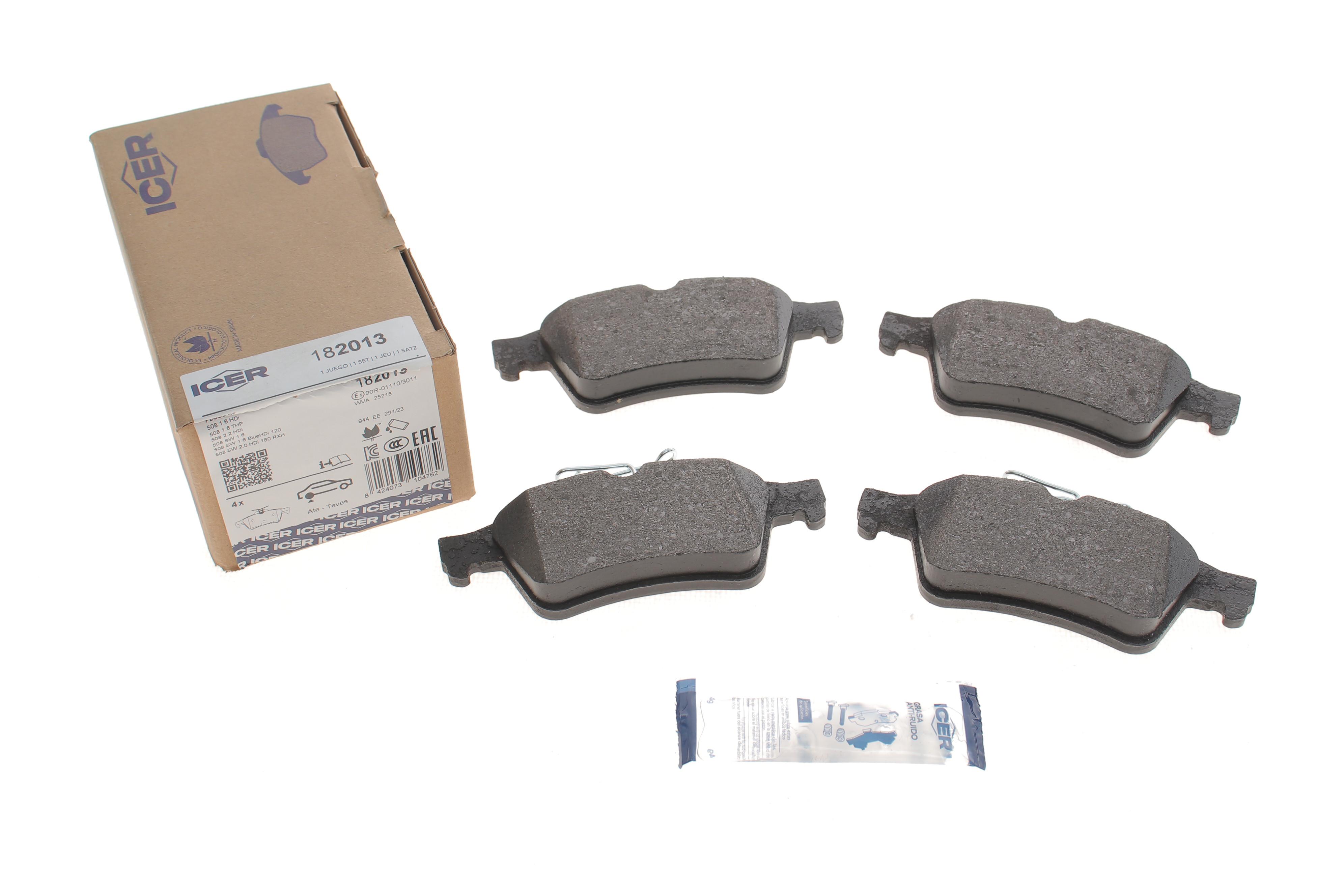 Колодки гальмівні (задні) Peugeot 508 10-18