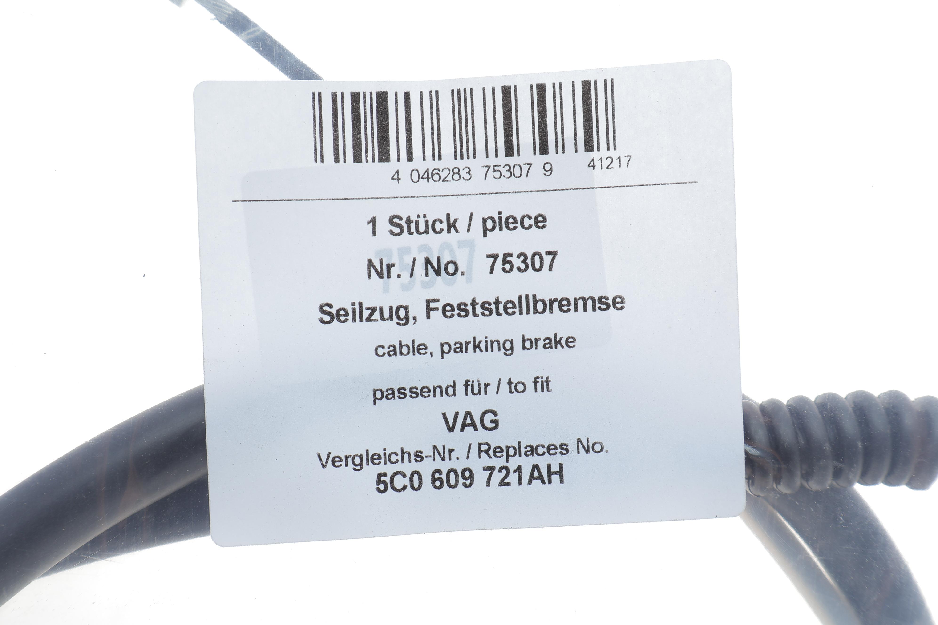 Трос ручника (задній) VW Beetle 11-19 (дискові гальма)