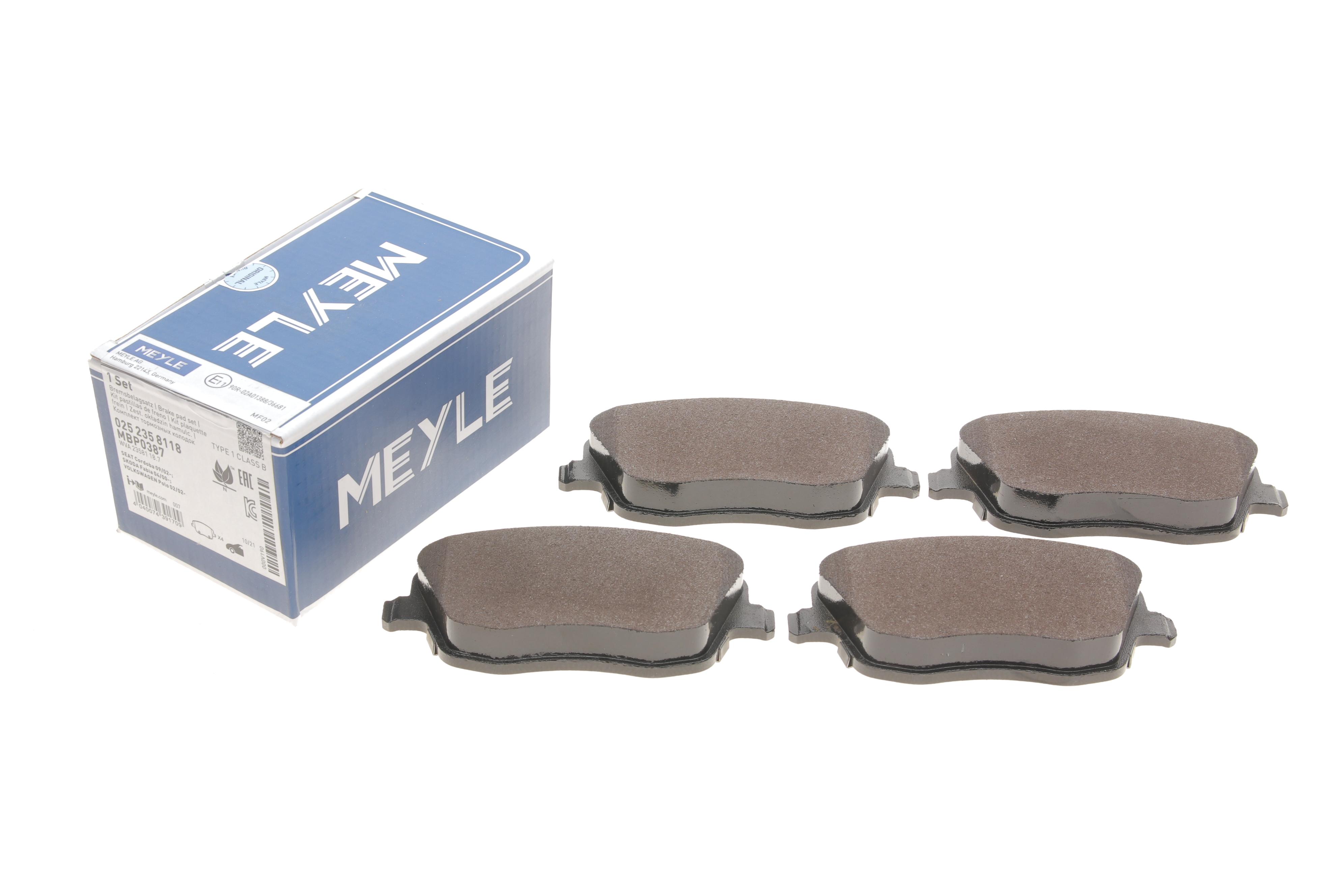 Колодки гальмівні (передні) Seat Cordoba/Ibiza IV/VW Polo/Skoda Fabia 99-15/Roomster 06-15