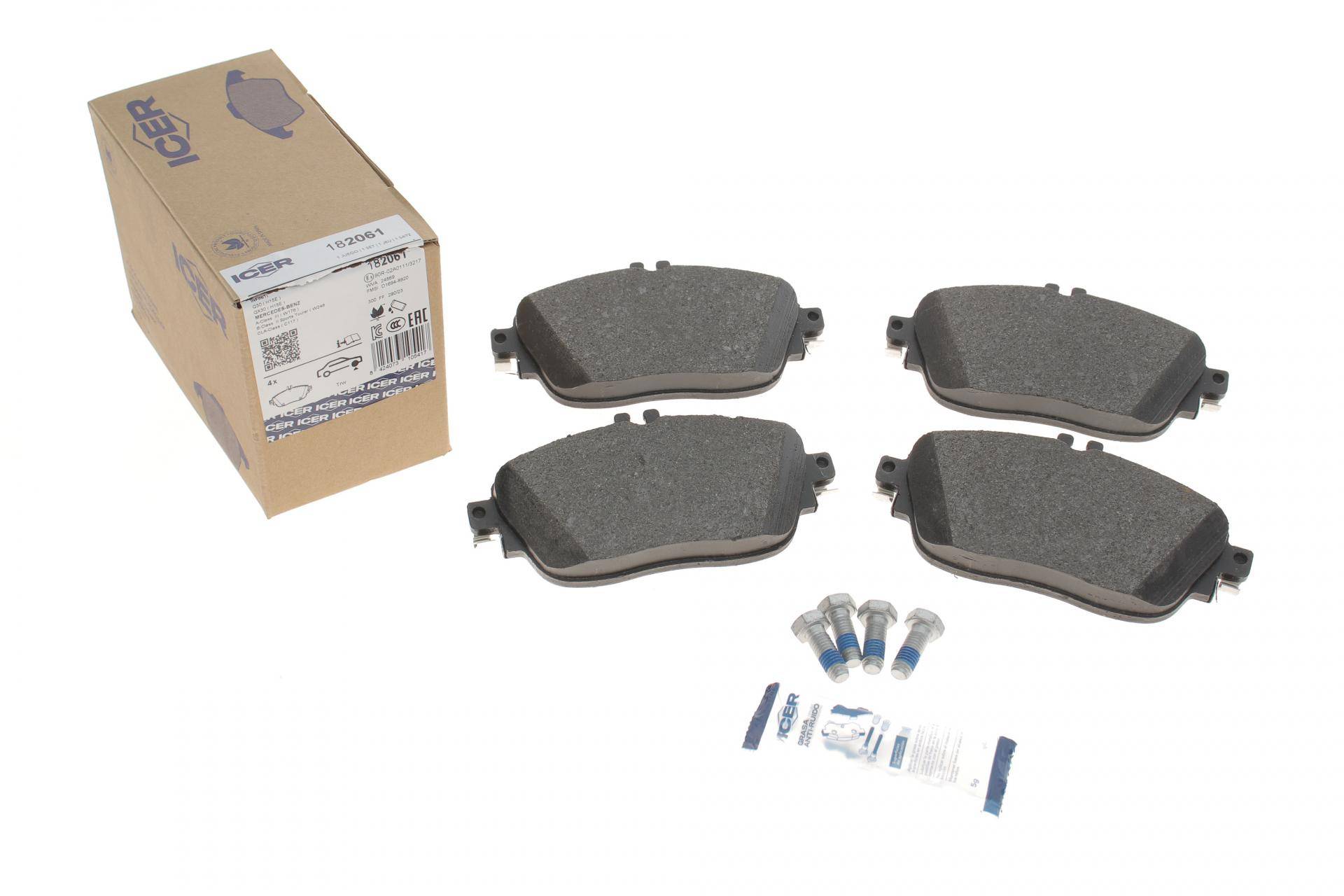 Колодки гальмівні (передні) MB A-class (W176)/B-class (W242/W246)/GLA-class (X156) 11-/Infiniti 15-