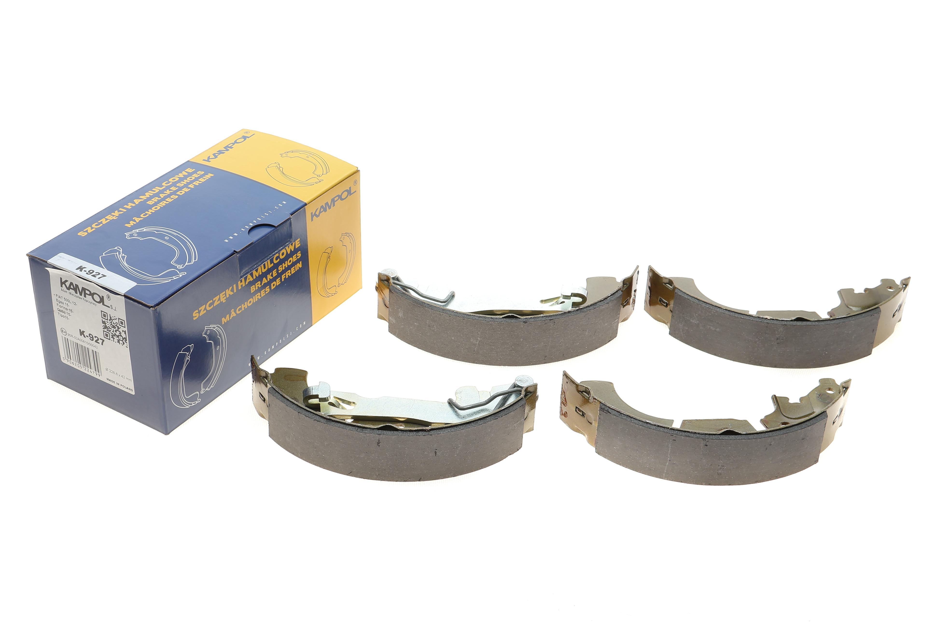 Колодки гальмівні (задні) Fiat Tipo/500L/Fiorino (барабанні) 12- (228.6x42)