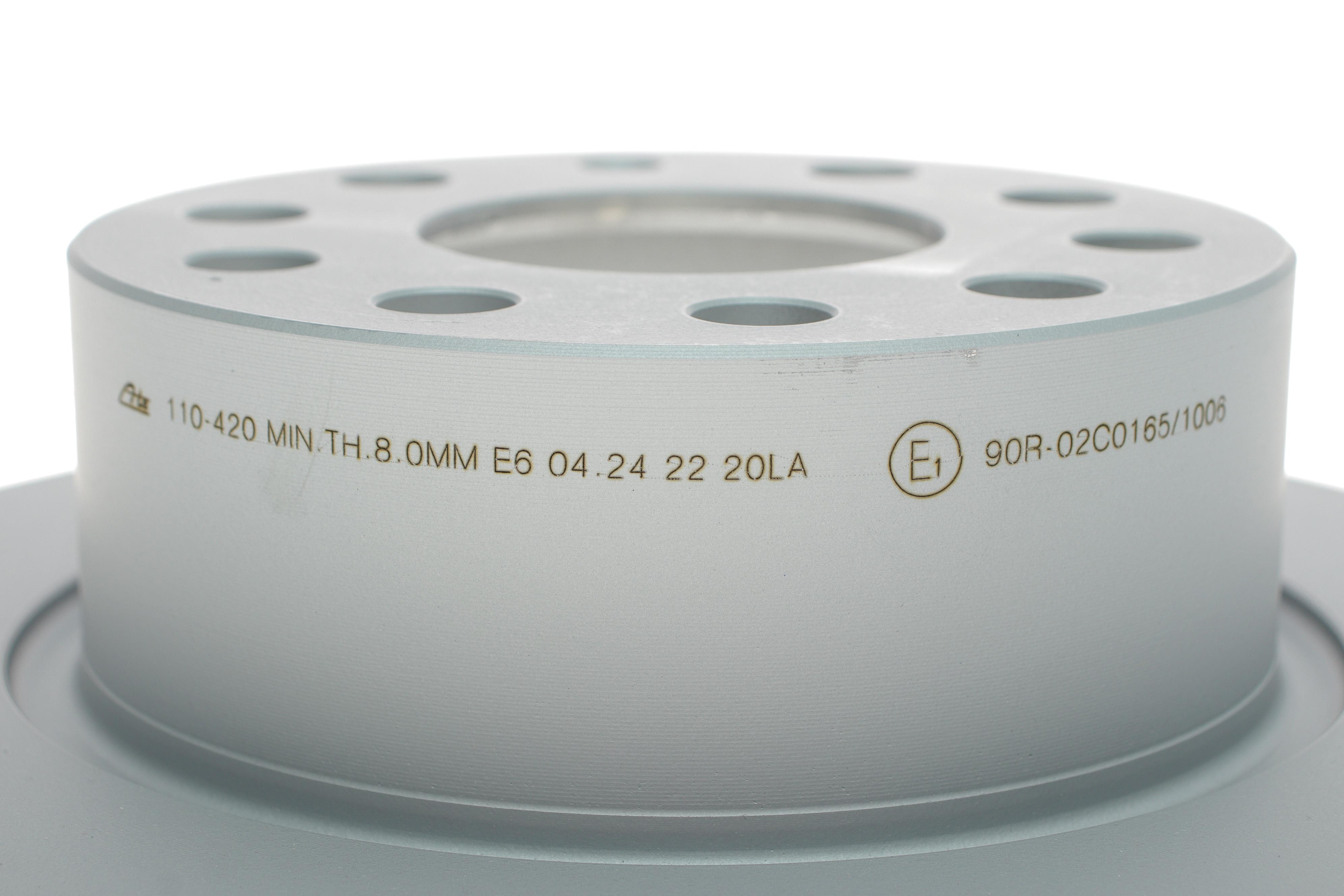 Диск гальмівний (задній) Skoda Octavia III 15- (253x10) (з покриттям) (повний)