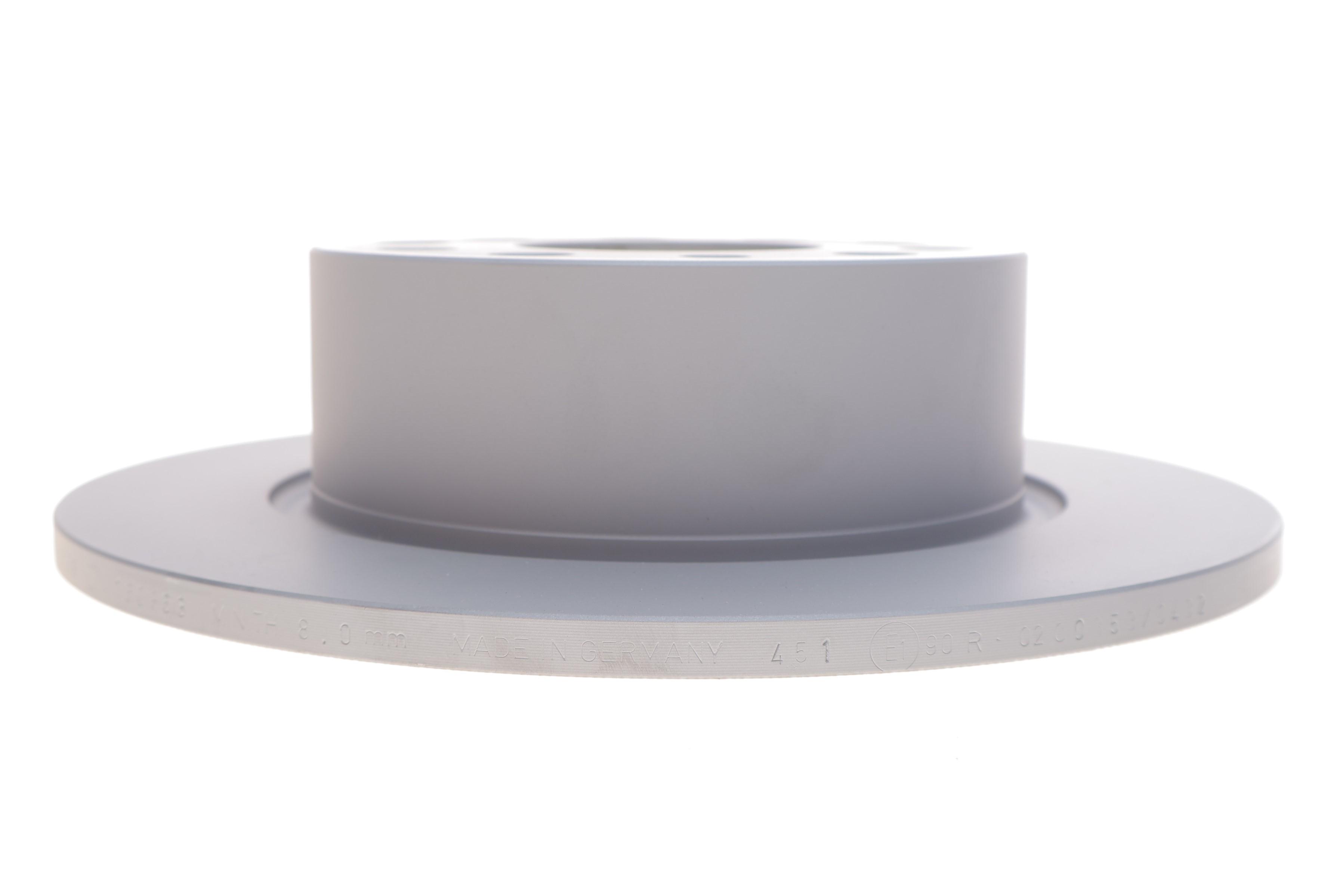 Диск гальмівний (задній) Skoda Octavia III 17- (253x10) (з покриттям) (повний)